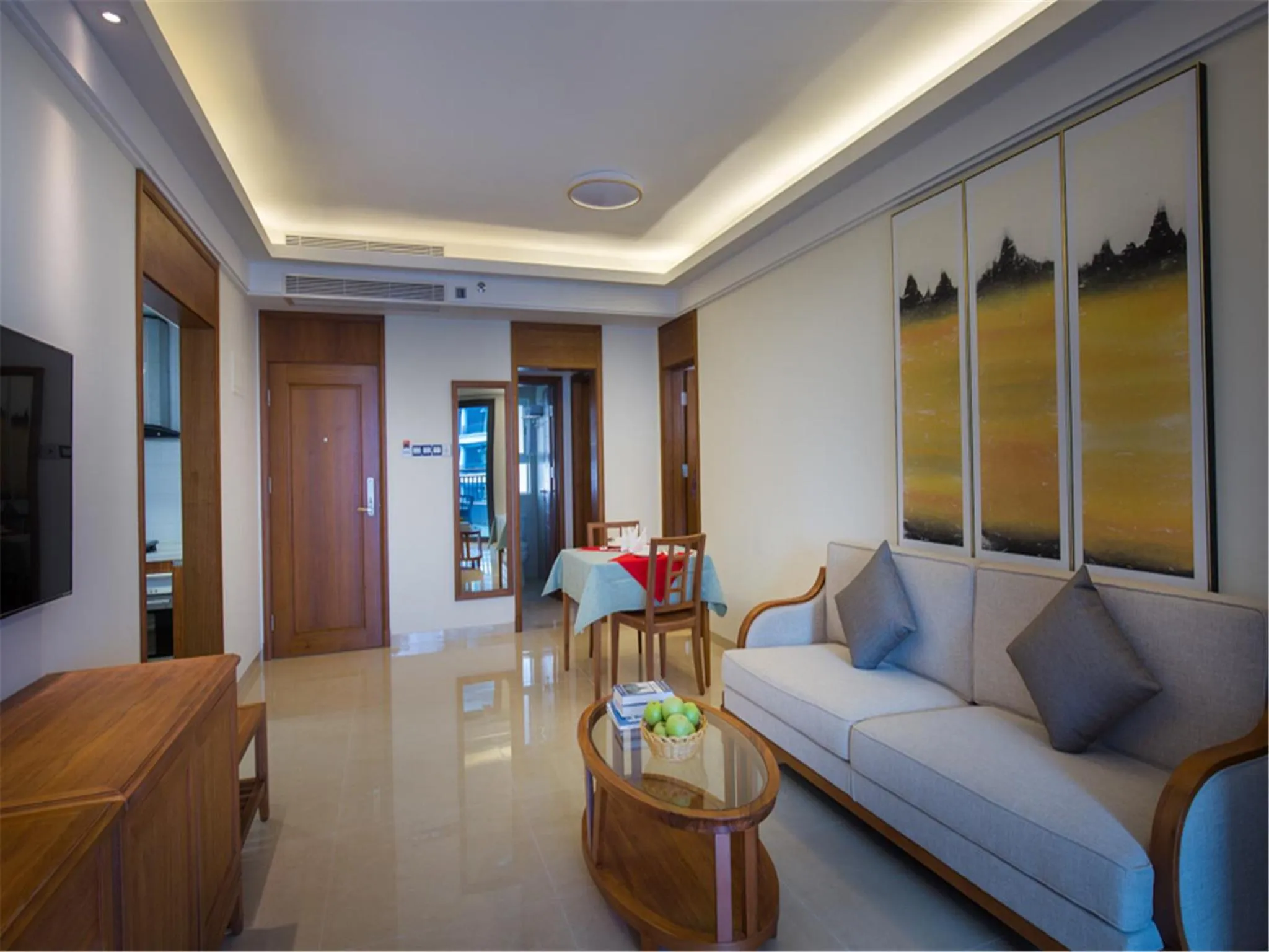 Living room in Tianze Beach Resort