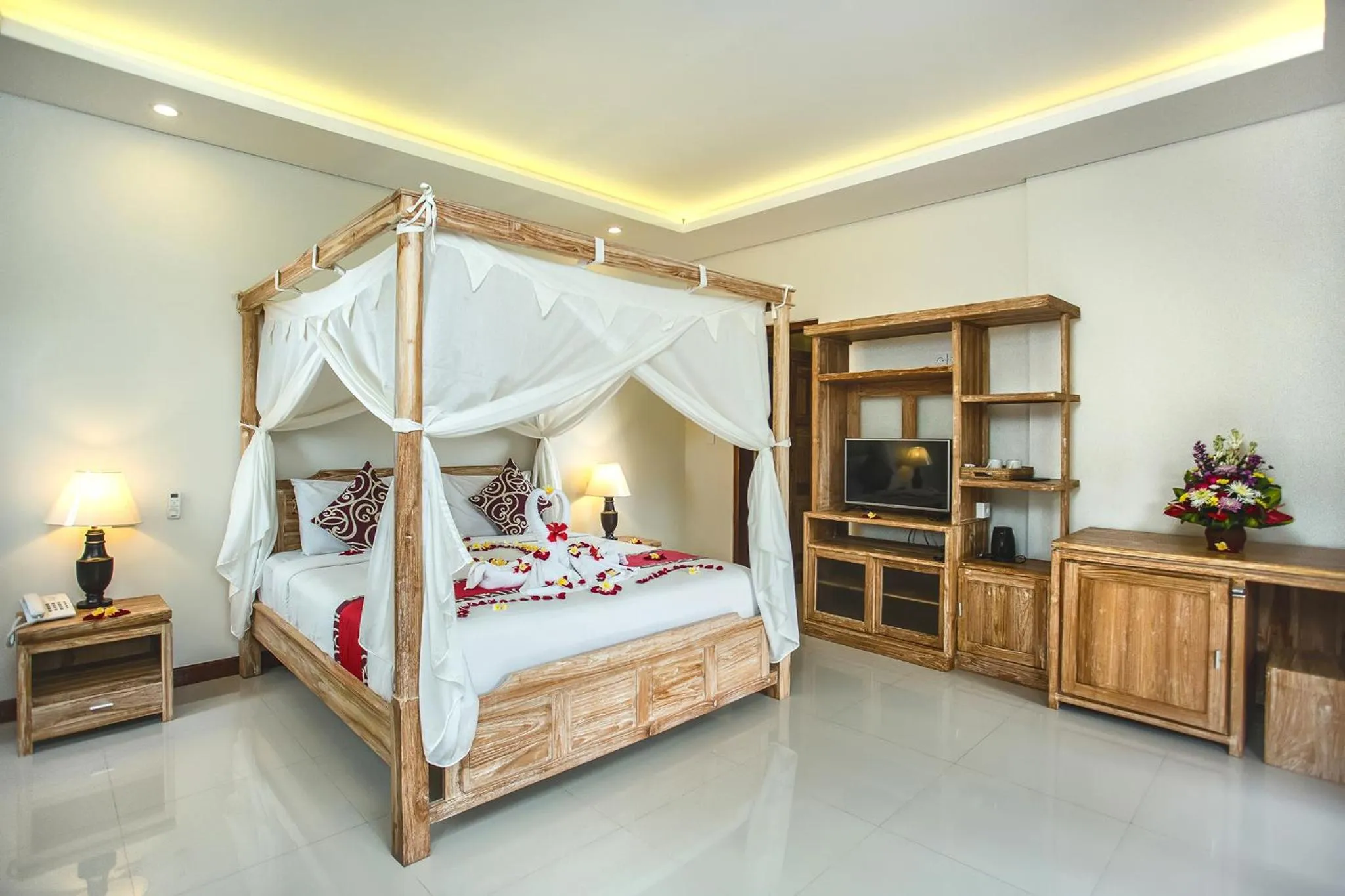 Bed in Alas Petulu Villa Resort and Spa