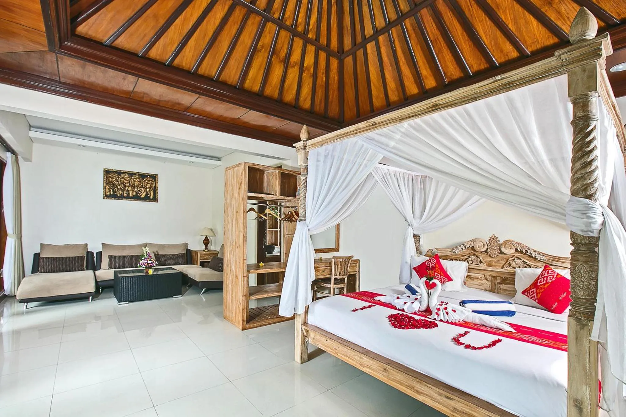 Bed in Alas Petulu Villa Resort and Spa