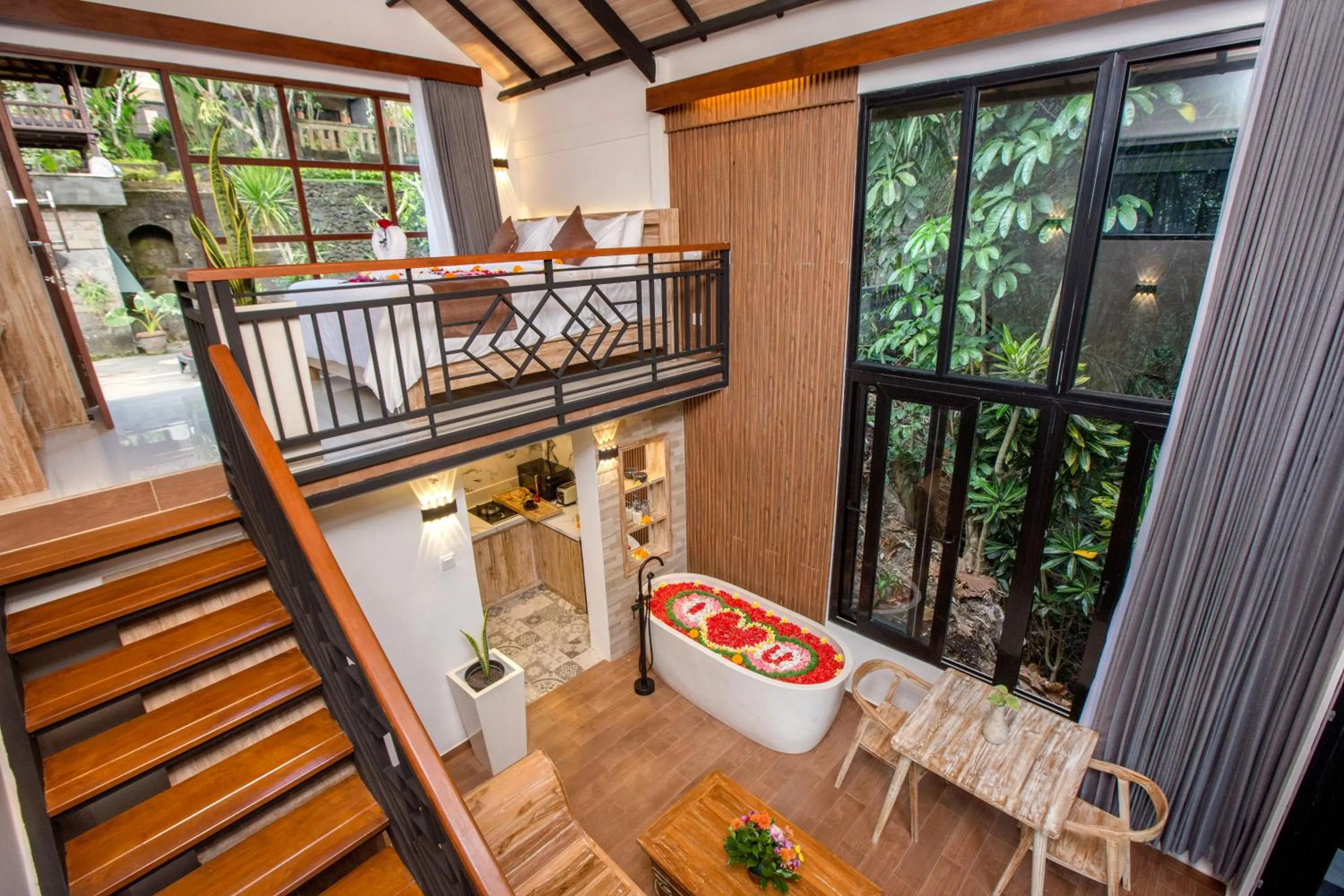 Bed in Alas Petulu Villa Resort and Spa