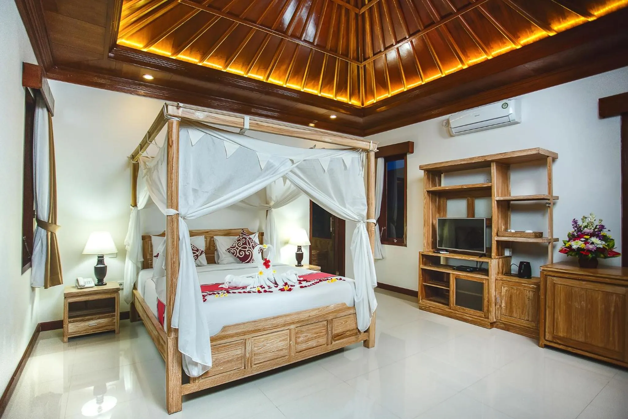 Bed in Alas Petulu Villa Resort and Spa