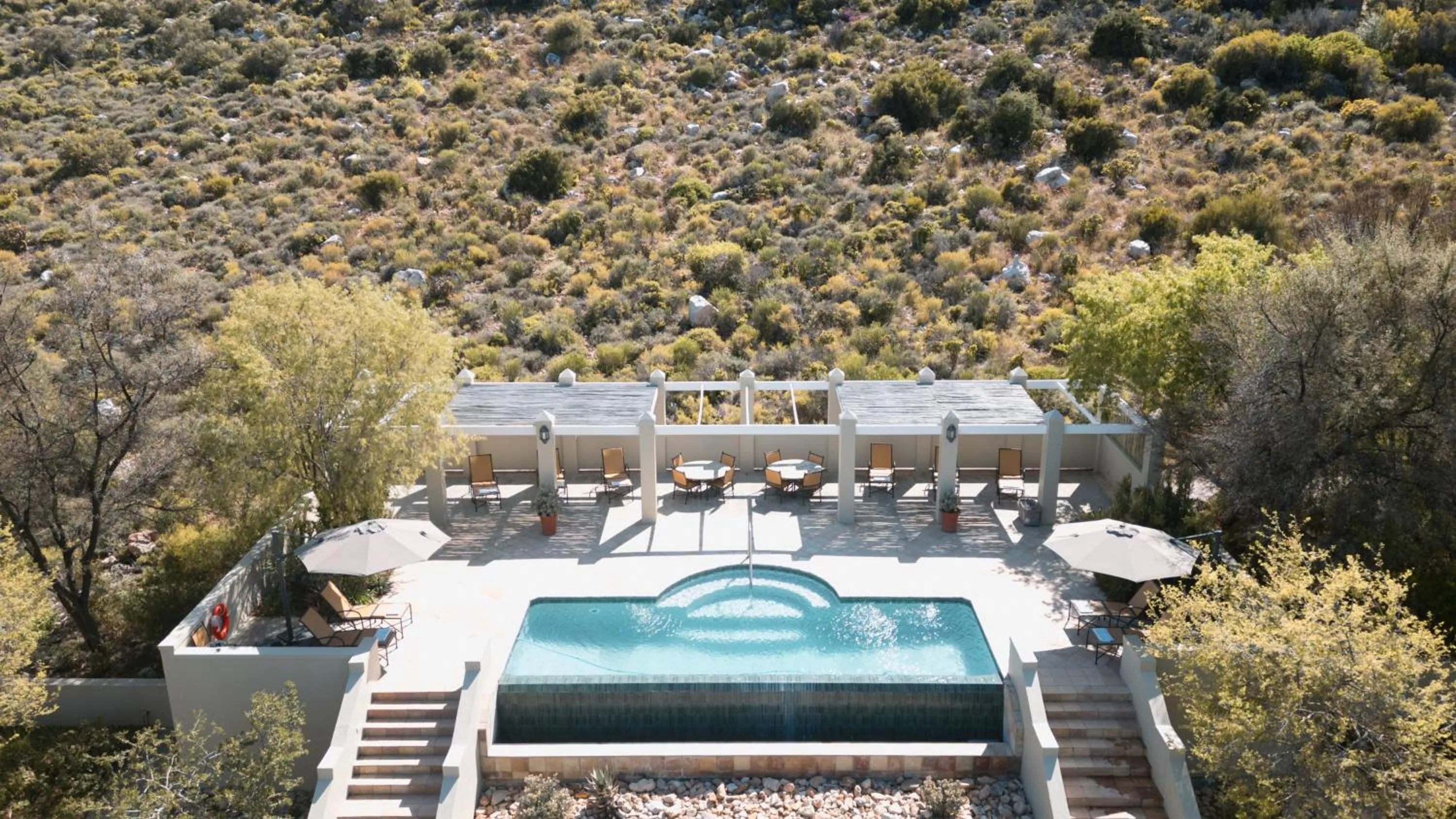 Swimming pool in Sanbona Wildlife Reserve