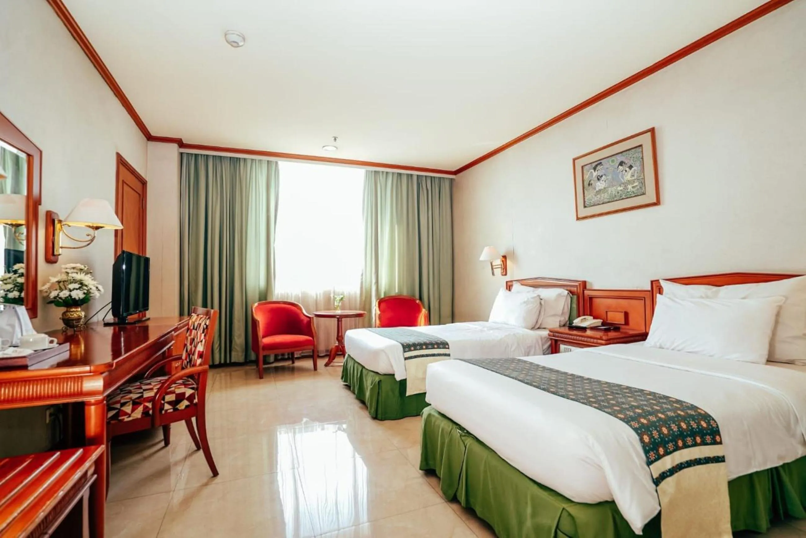 Bed in Hotel Sahid Jaya Solo