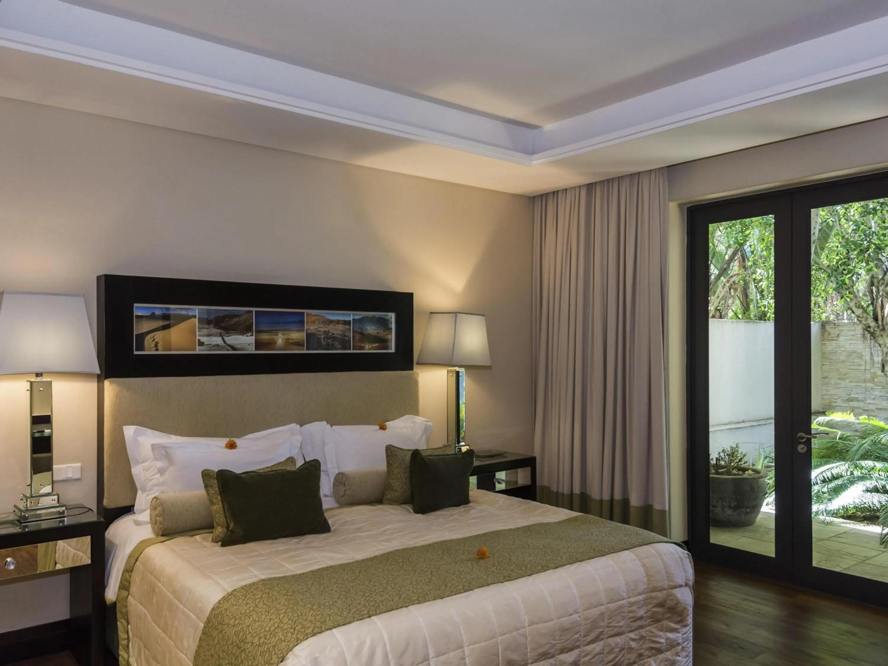 Bedroom, Bed in No5 Boutique Art Hotel by Mantis