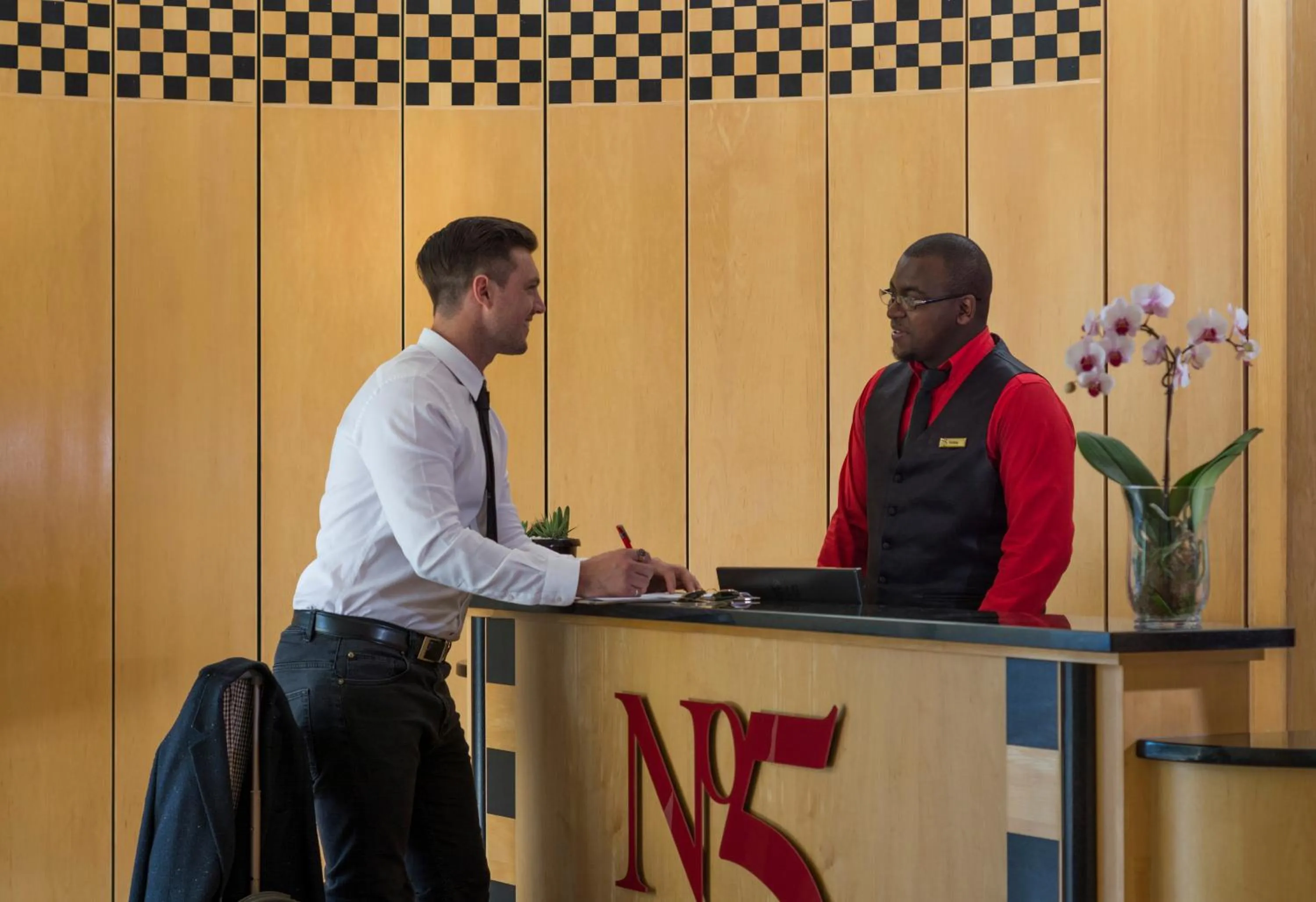 People in No5 Boutique Art Hotel by Mantis