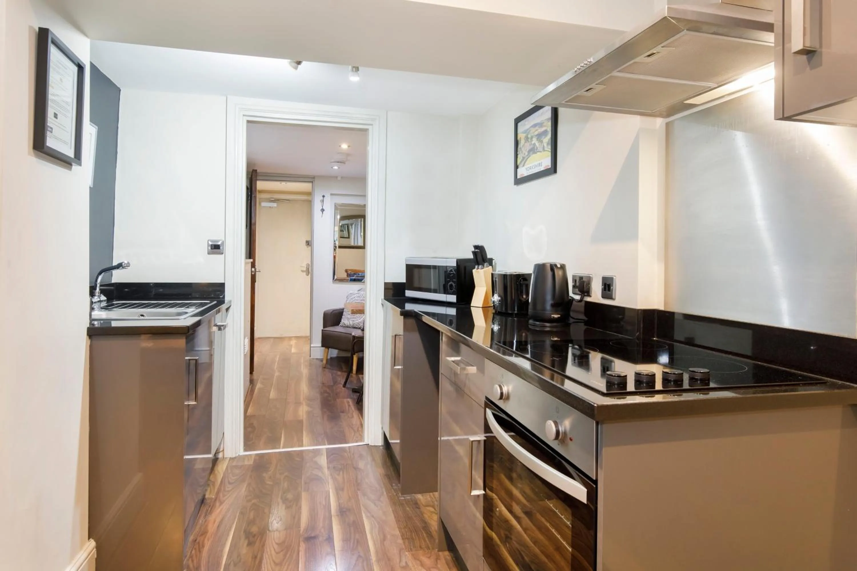 kitchen in Clearly Apartments Bootham York