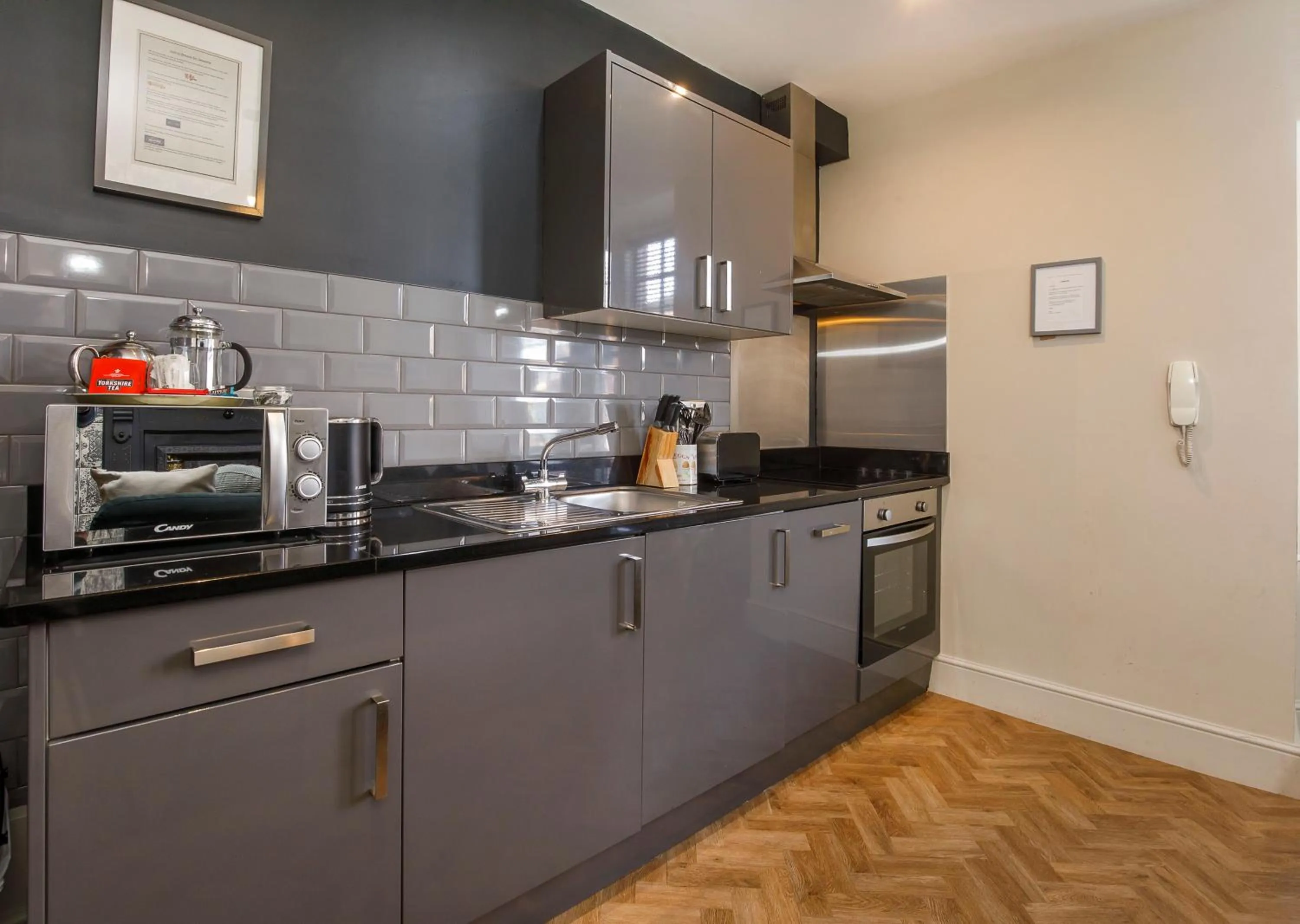 Kitchen or kitchenette in Clearly Apartments Bootham York