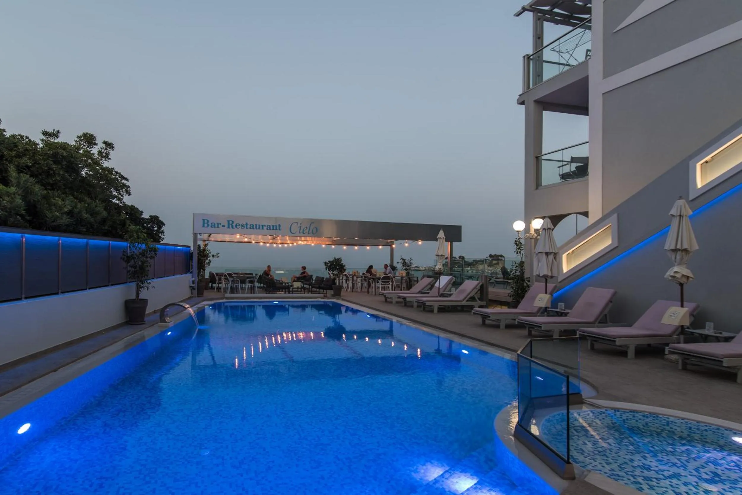 Pool view in Denise Beach Hotel