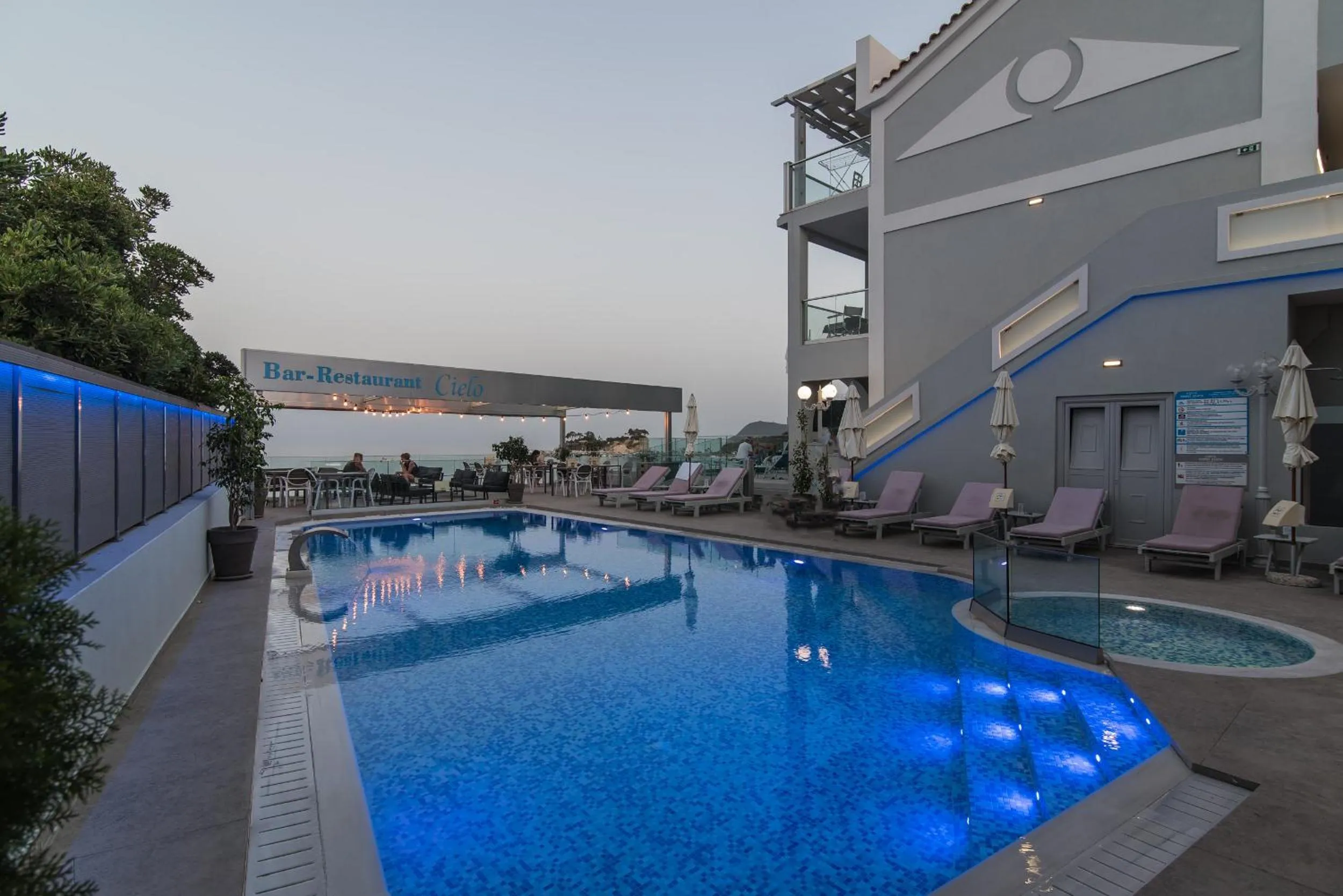Pool view in Denise Beach Hotel