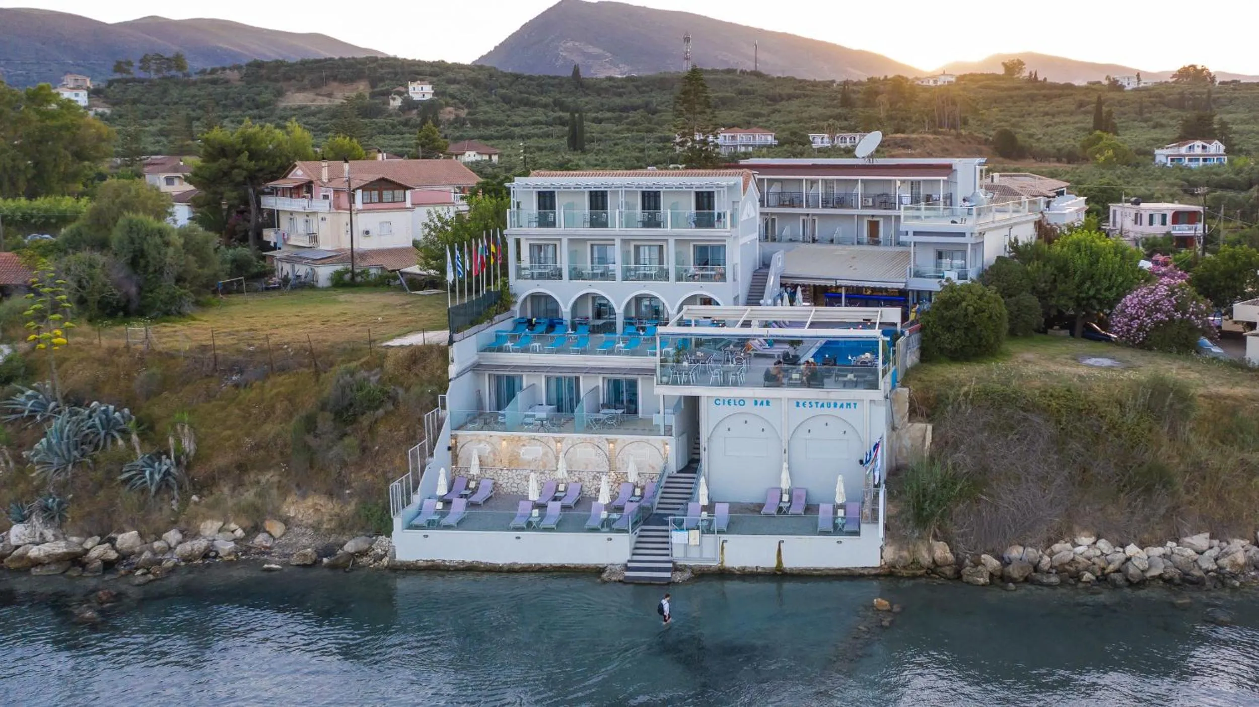 Bird's eye view in Denise Beach Hotel