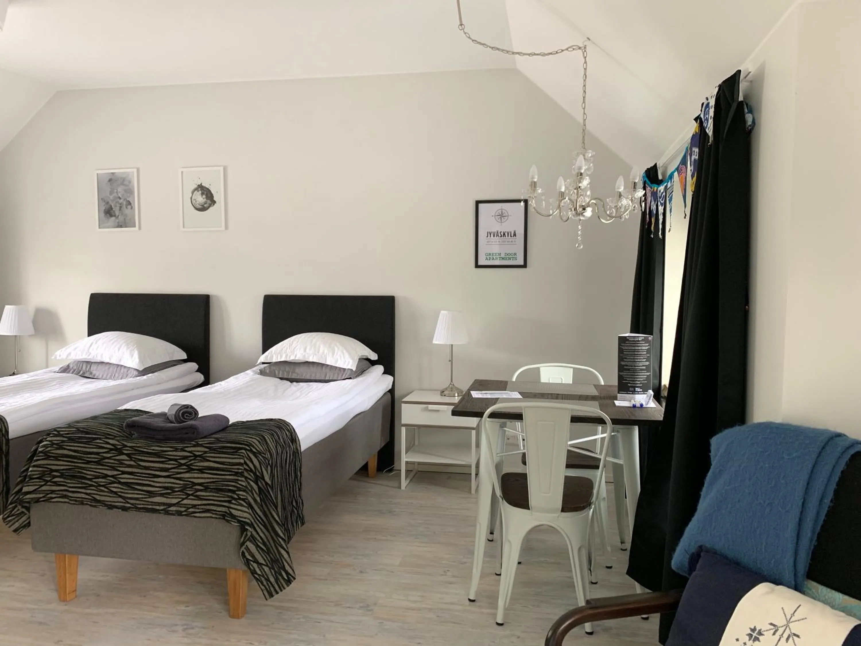 Bed in Green Door Apartments