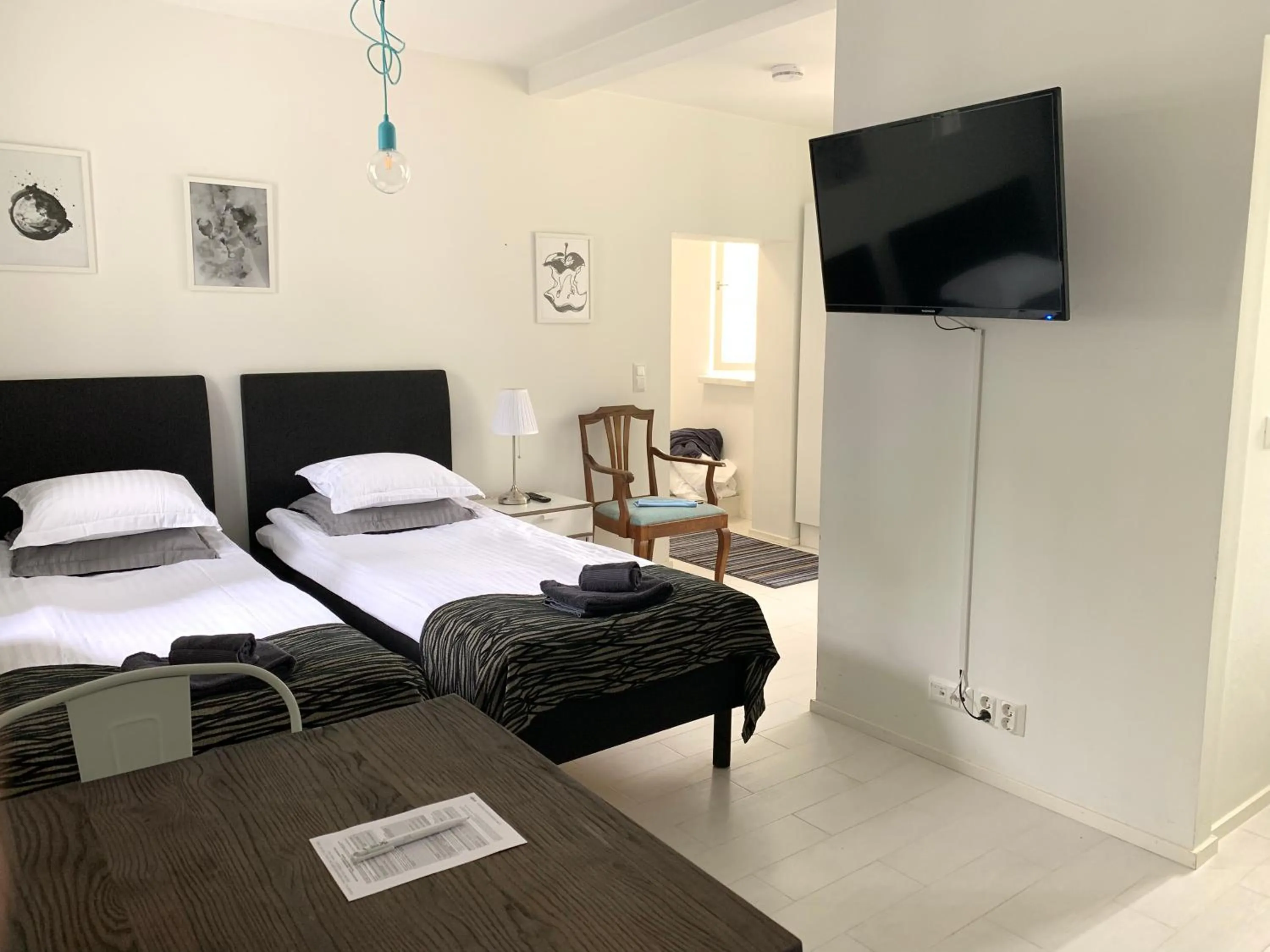 Bed in Green Door Apartments