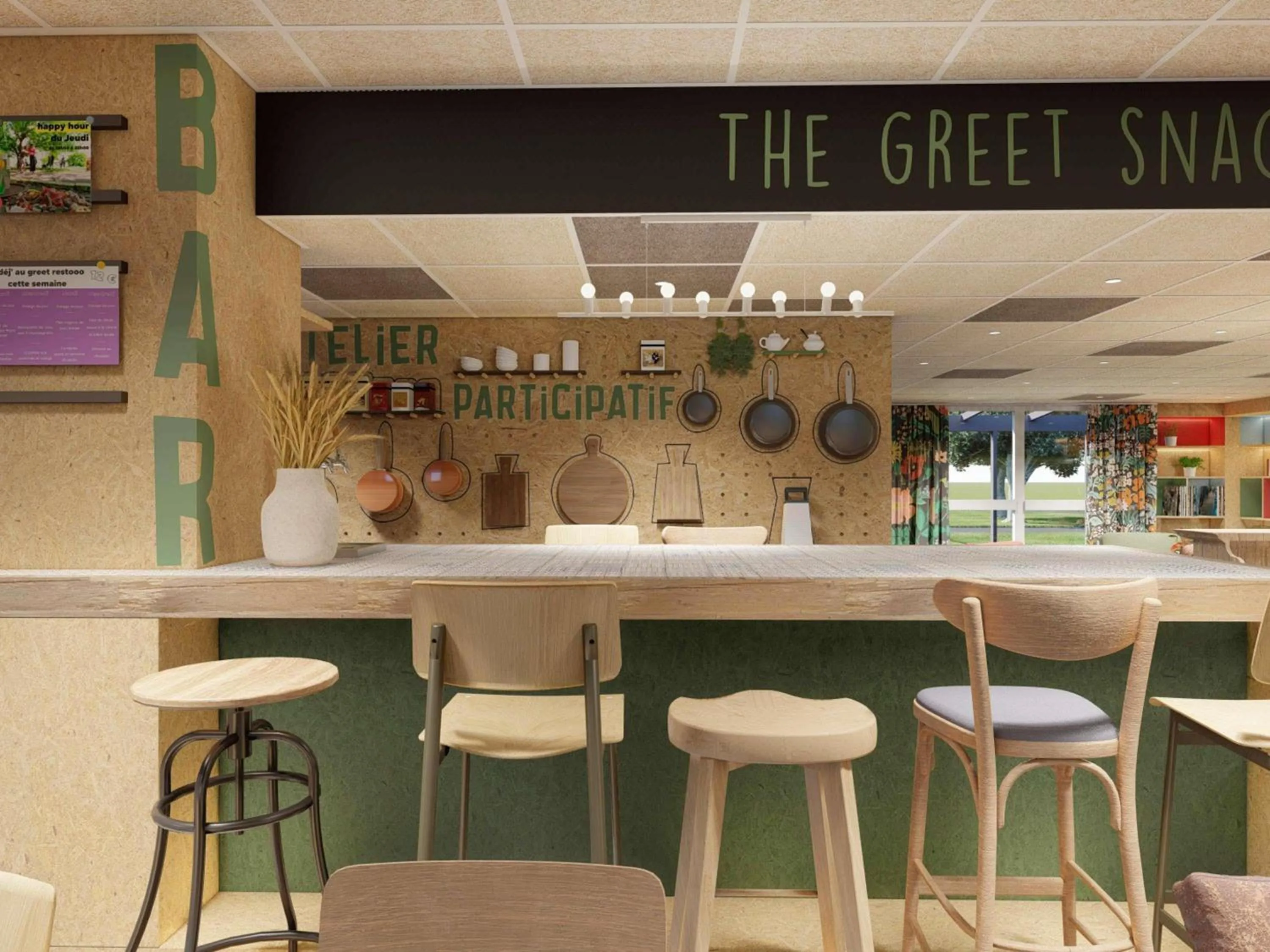 Lounge or bar in greet Chartres Est