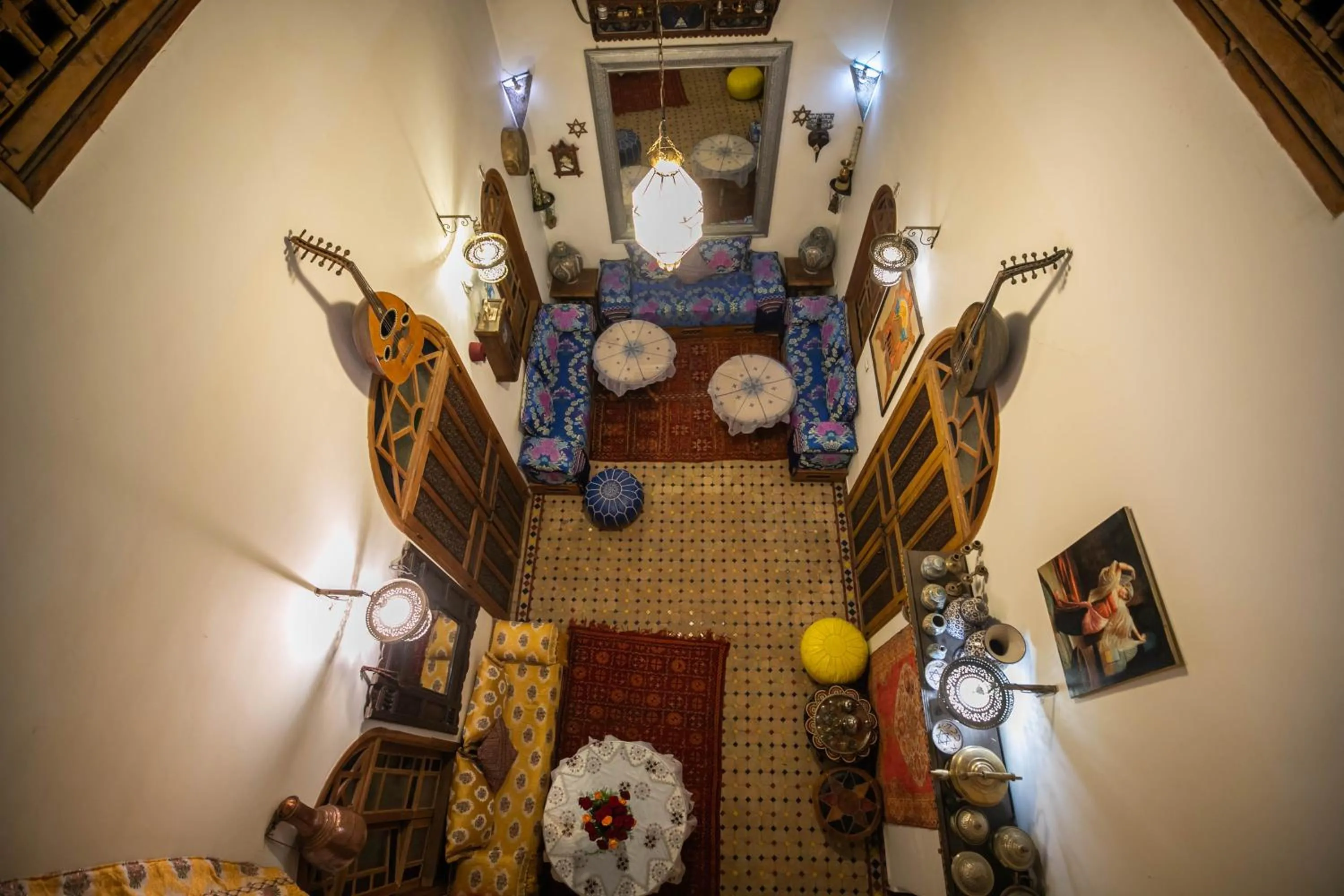 Living room in Riad Les Idrissides Chez LEA