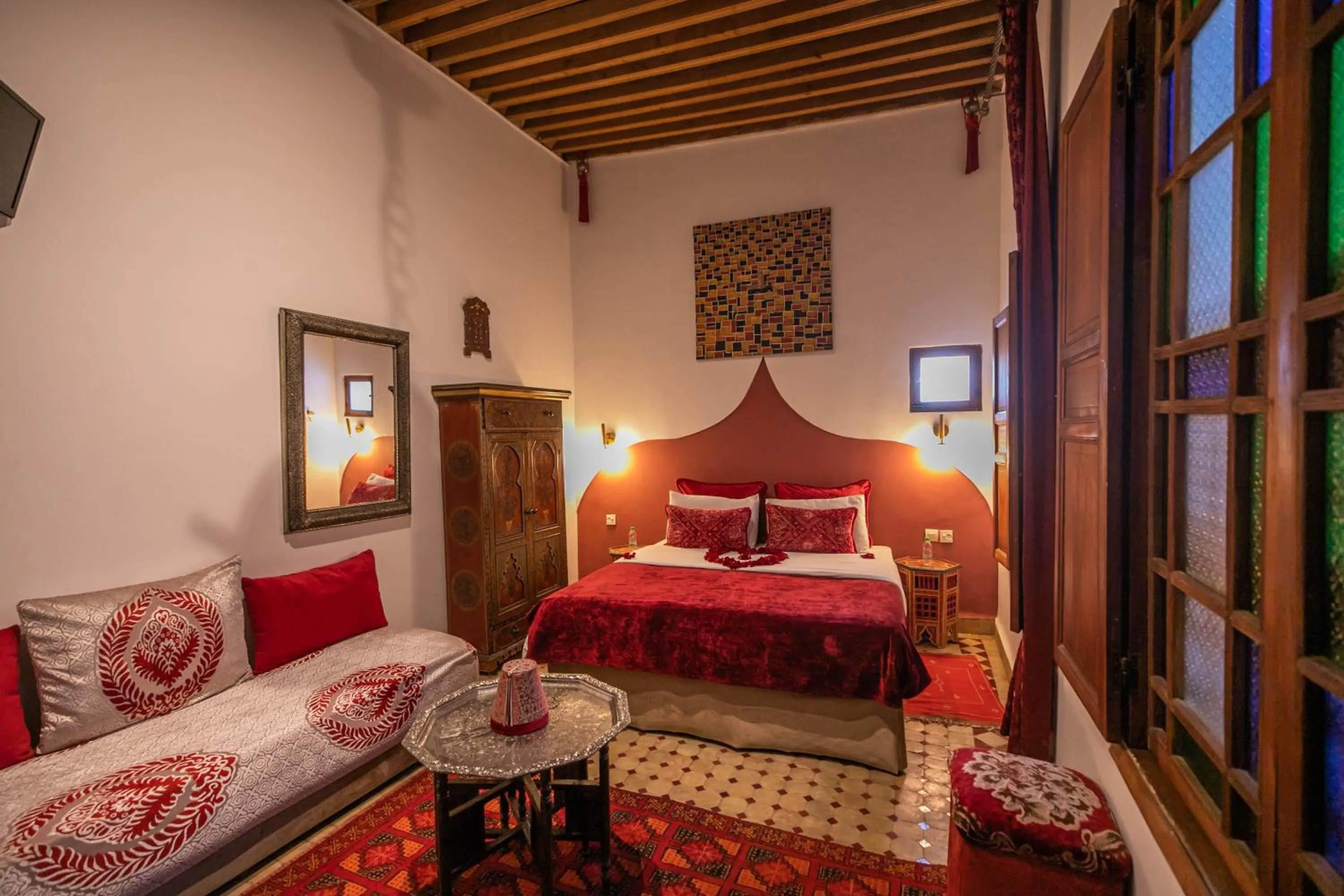 Bed in Riad Les Idrissides Chez LEA