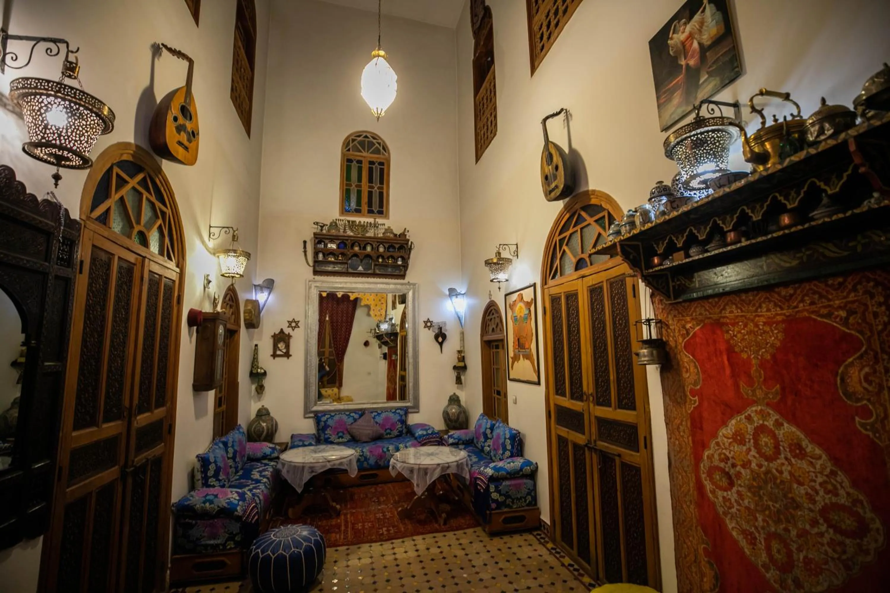 Living room in Riad Les Idrissides Chez LEA