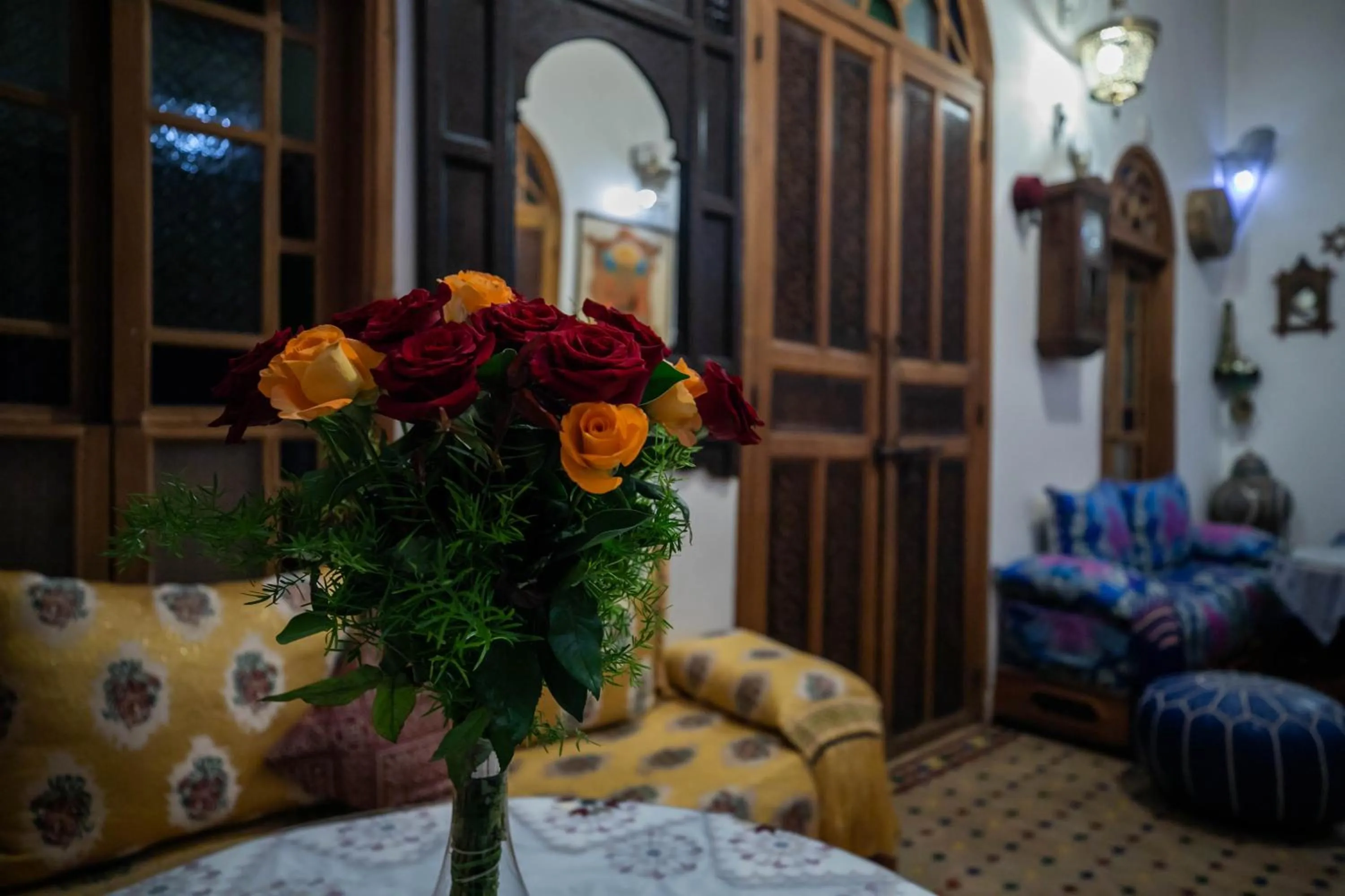 Living room in Riad Les Idrissides Chez LEA