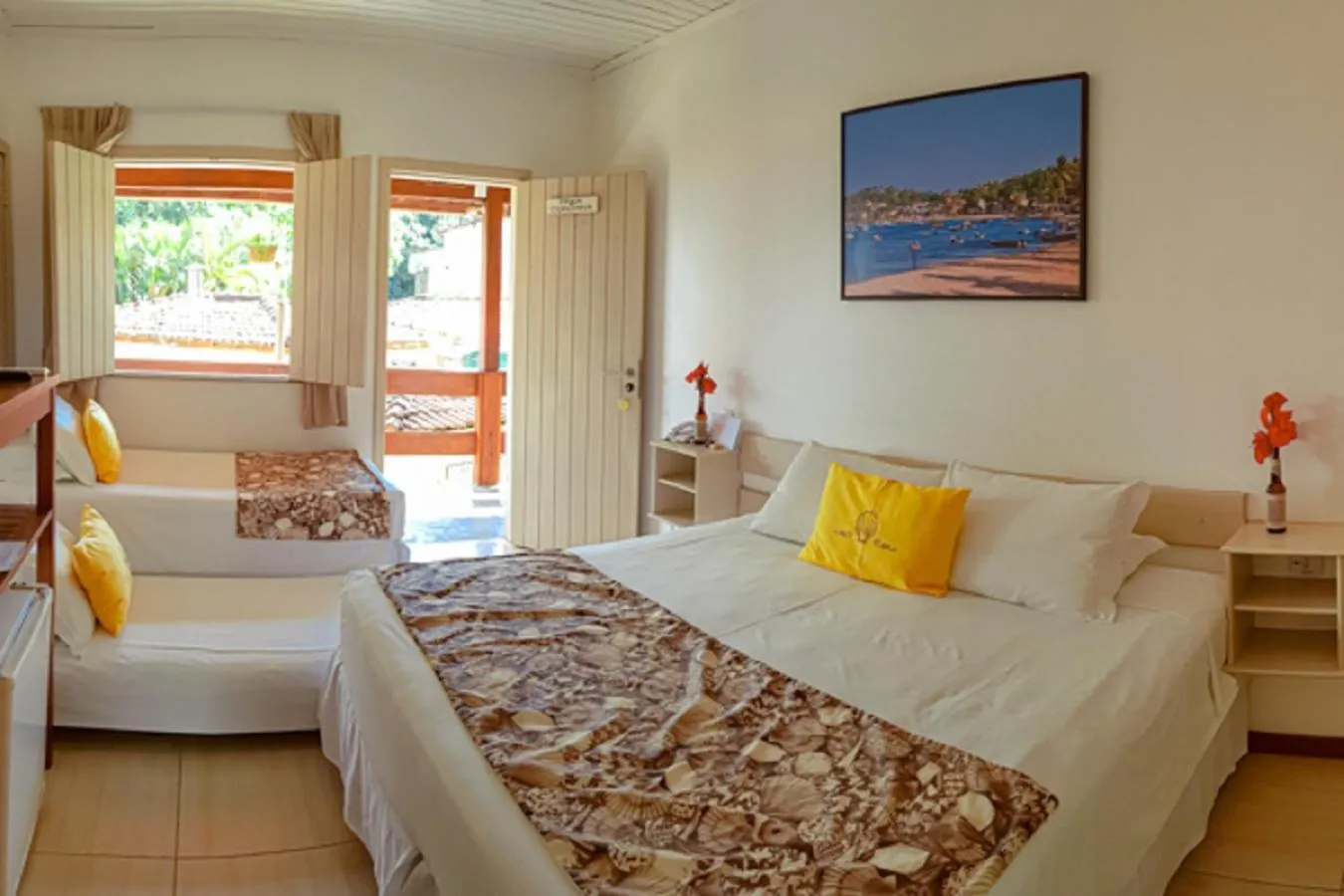 Bed in Pousada Portal da Concha