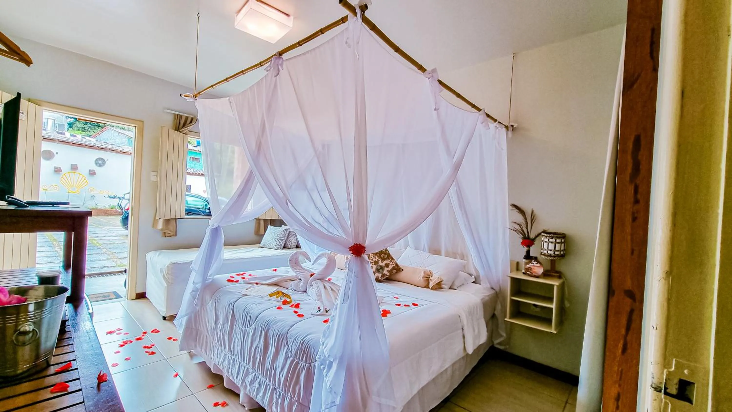 Bed in Pousada Portal da Concha