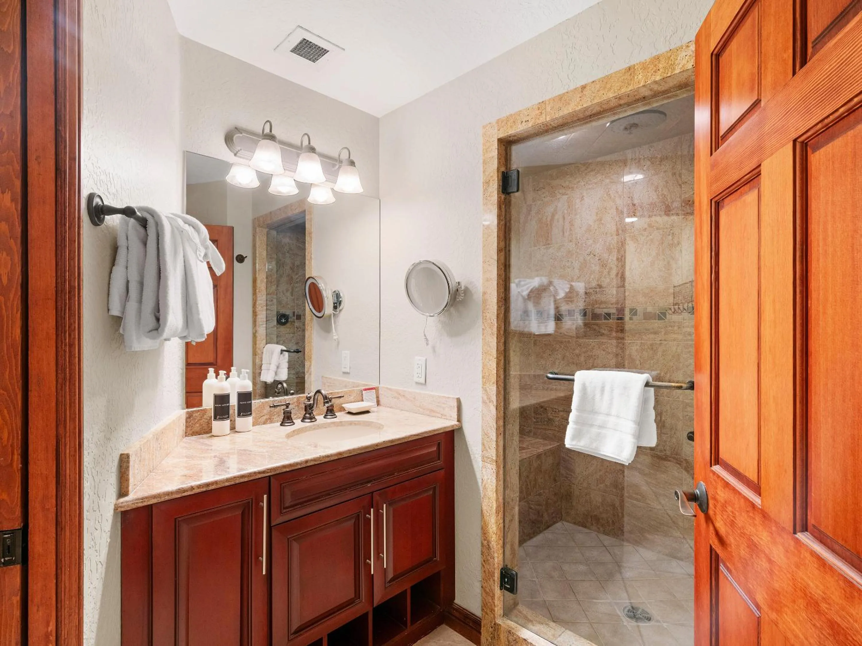 Shower in Canyons Village Condos by All Seasons Resort Lodging