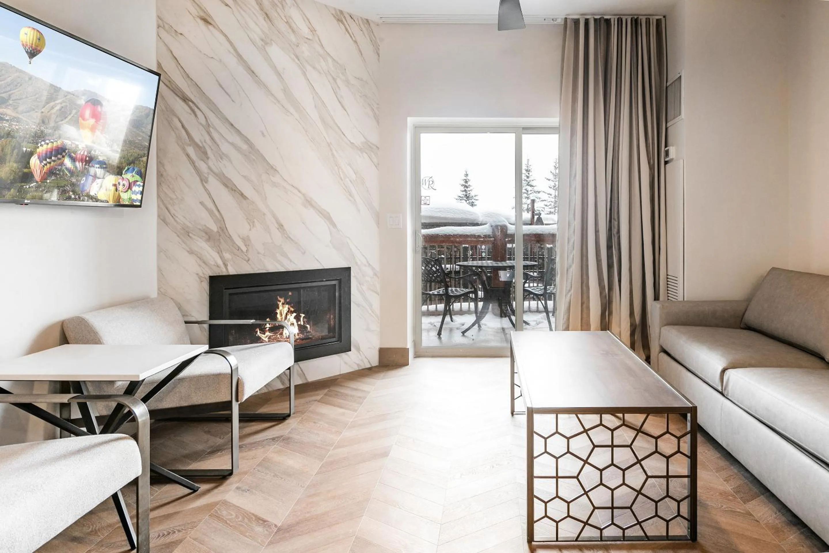 Living room in Canyons Village Condos by All Seasons Resort Lodging