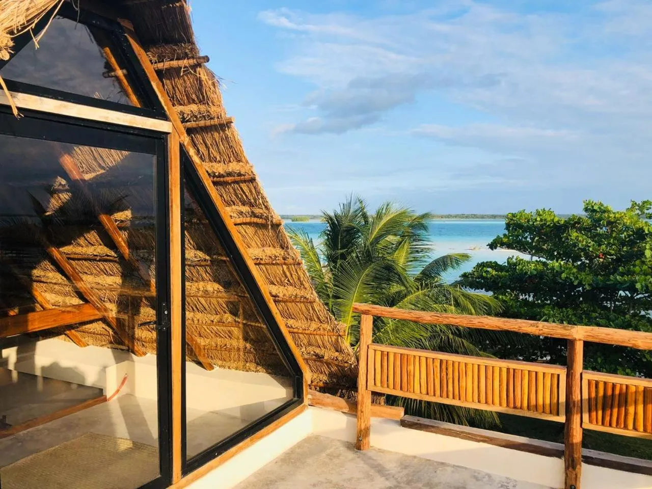 Balcony/Terrace in Hotel CasaBakal - A pie de Laguna - Bacalar