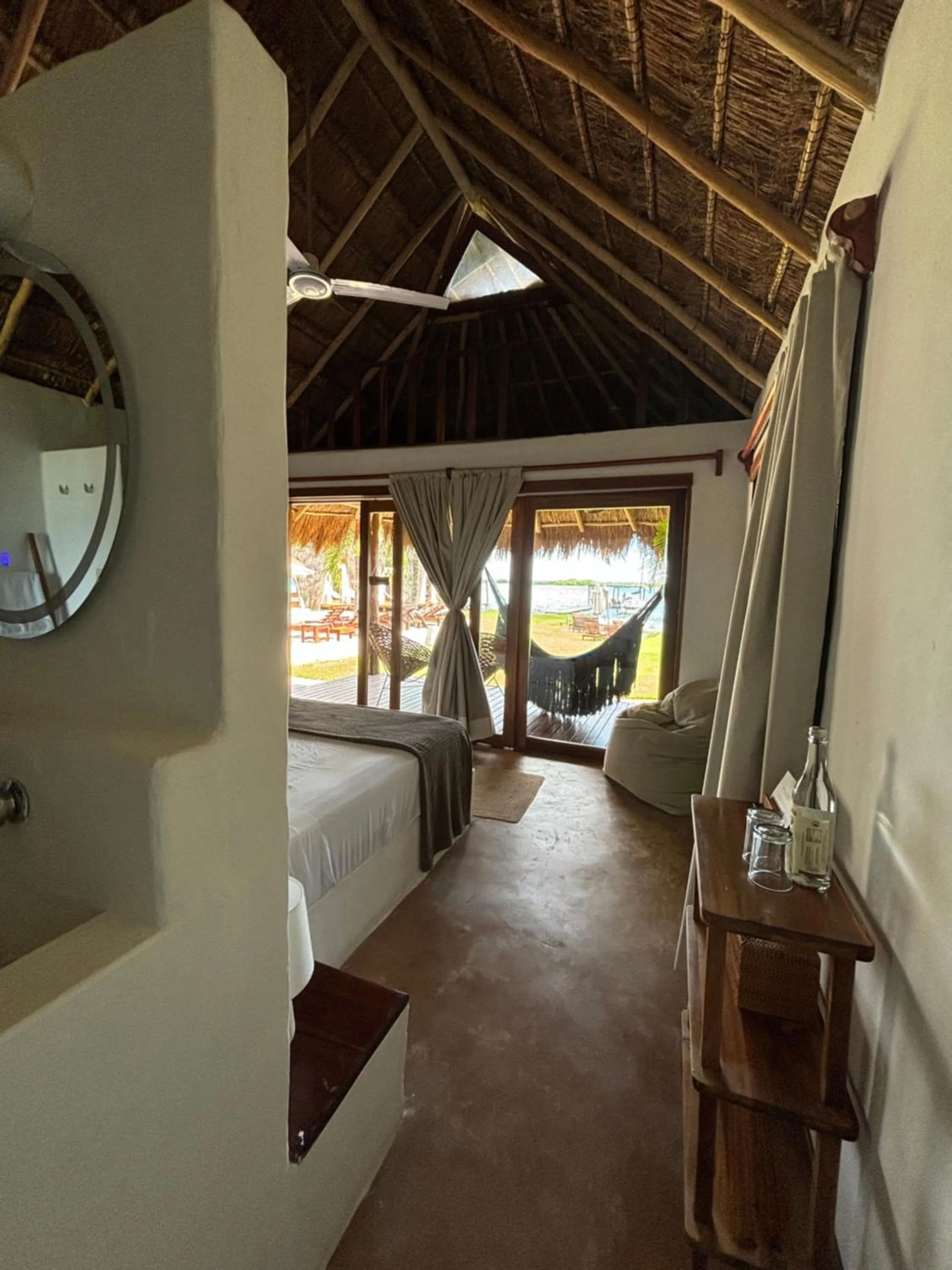 Bedroom, Bed in Hotel CasaBakal - A pie de Laguna - Bacalar