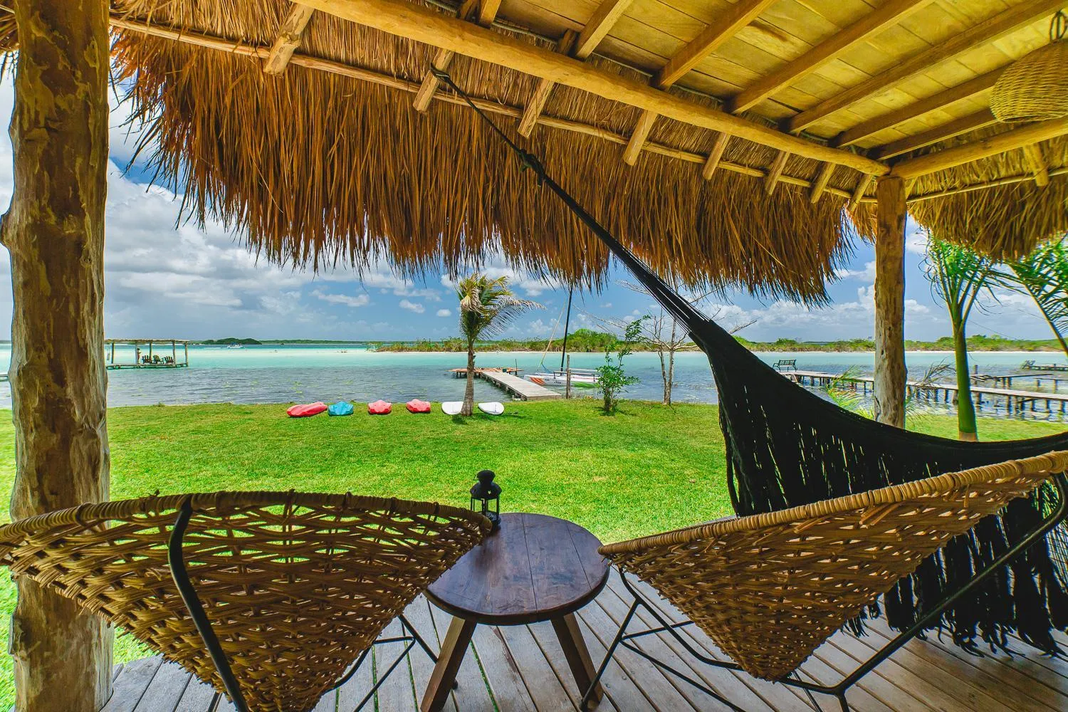 Lake view in Hotel CasaBakal - A pie de Laguna - Bacalar