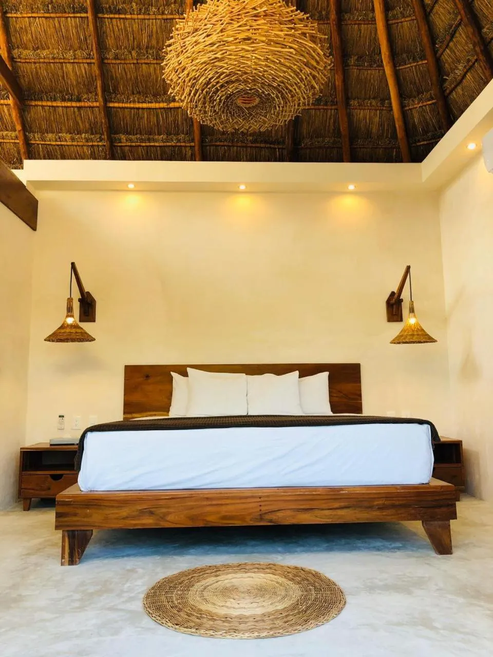 Bedroom, Bed in Hotel CasaBakal - A pie de Laguna - Bacalar