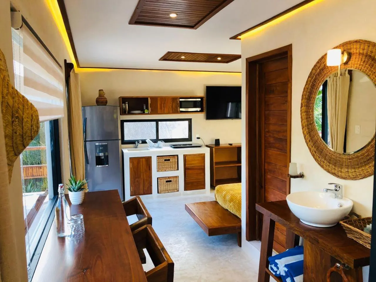 Kitchen or kitchenette in Hotel CasaBakal - A pie de Laguna - Bacalar