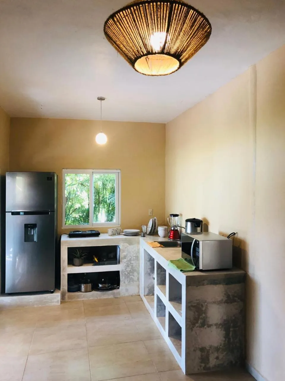 Kitchen or kitchenette in Hotel CasaBakal - A pie de Laguna - Bacalar