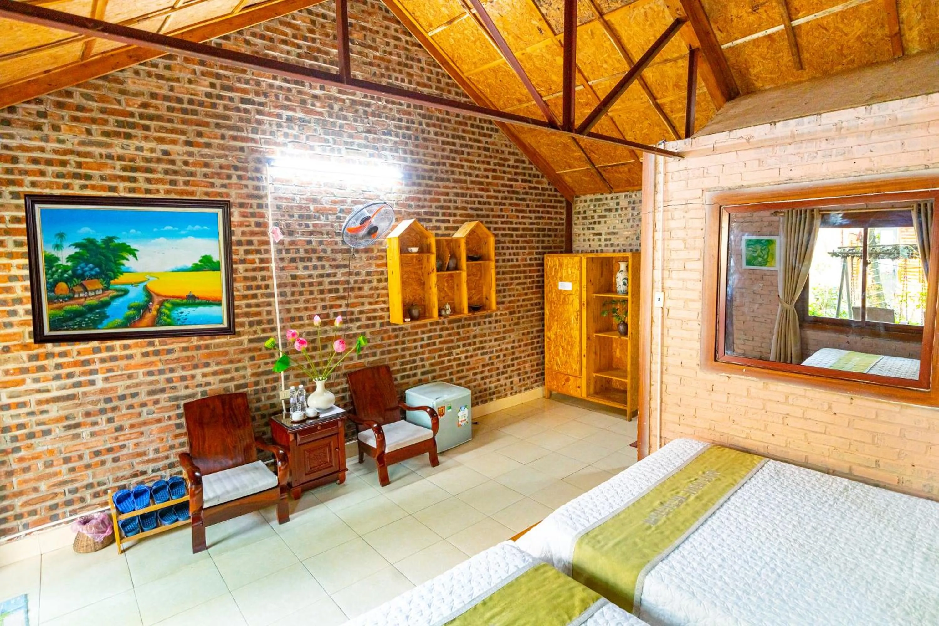 Bedroom, Bed in Green Peace Bungalow