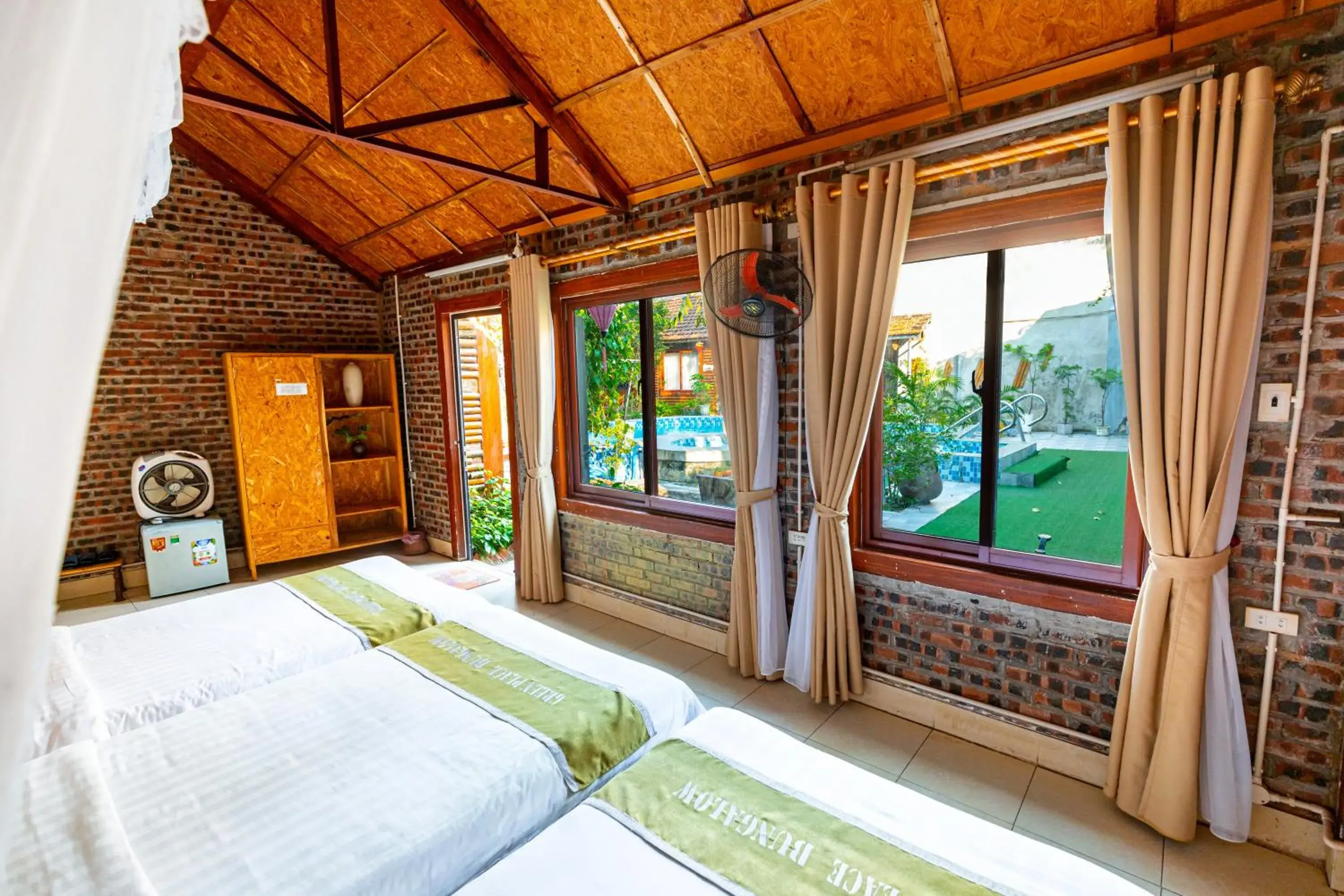 Triple Room with Garden View in Green Peace Bungalow Triple Room with Garden View in Green Peace Bungalow