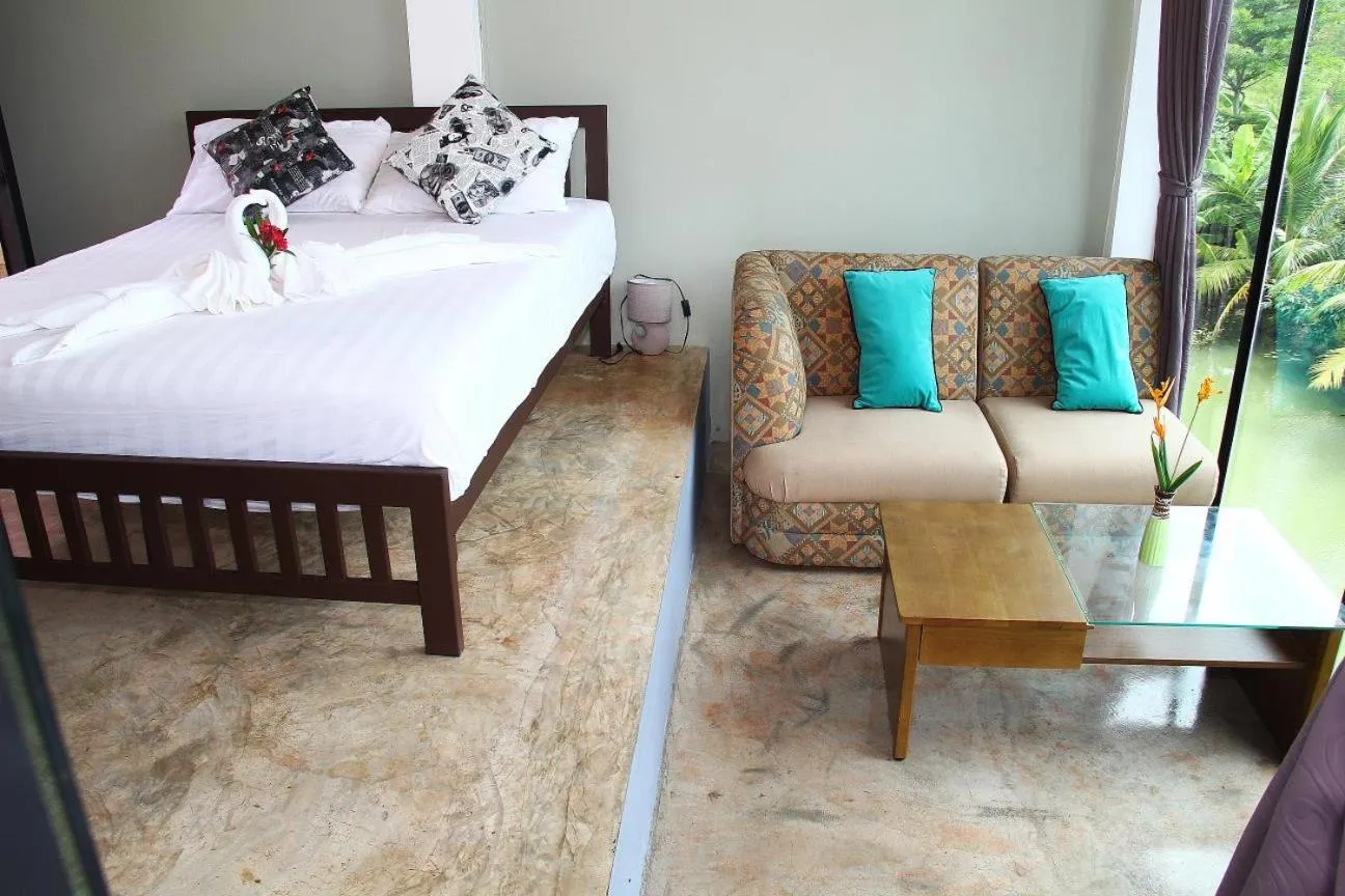 Seating area, Bed in Plernsalaya resort