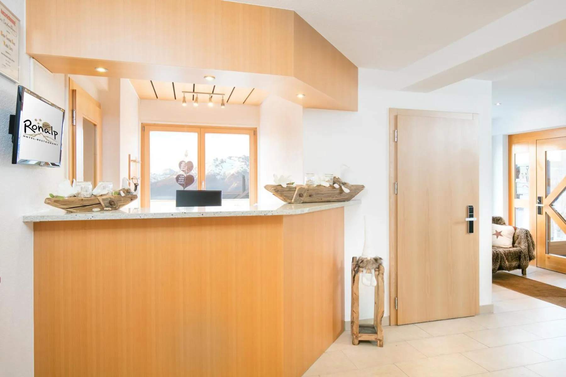 Lobby or reception in Hotel-Restaurant Ronalp
