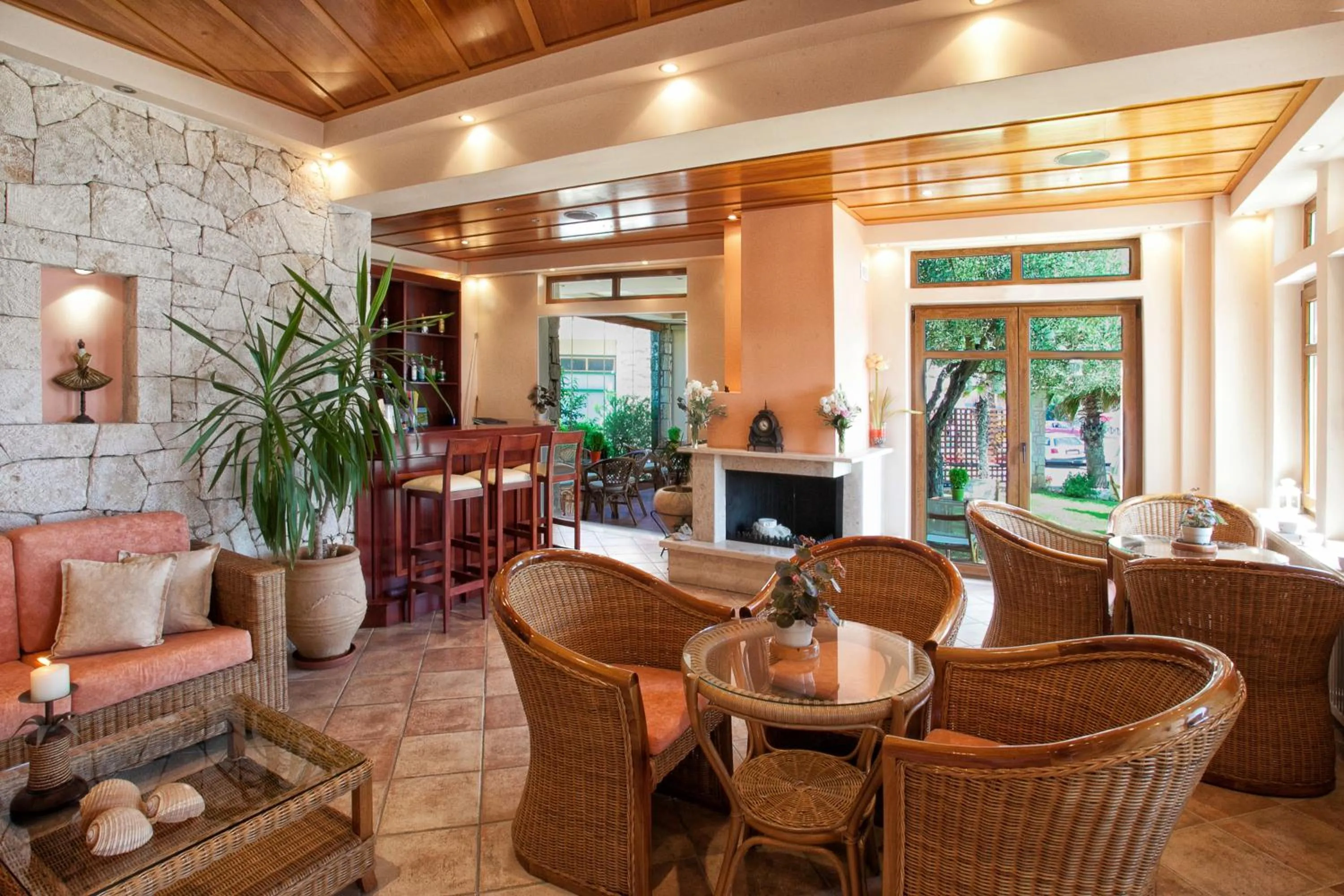 Seating area in Hotel Paralio