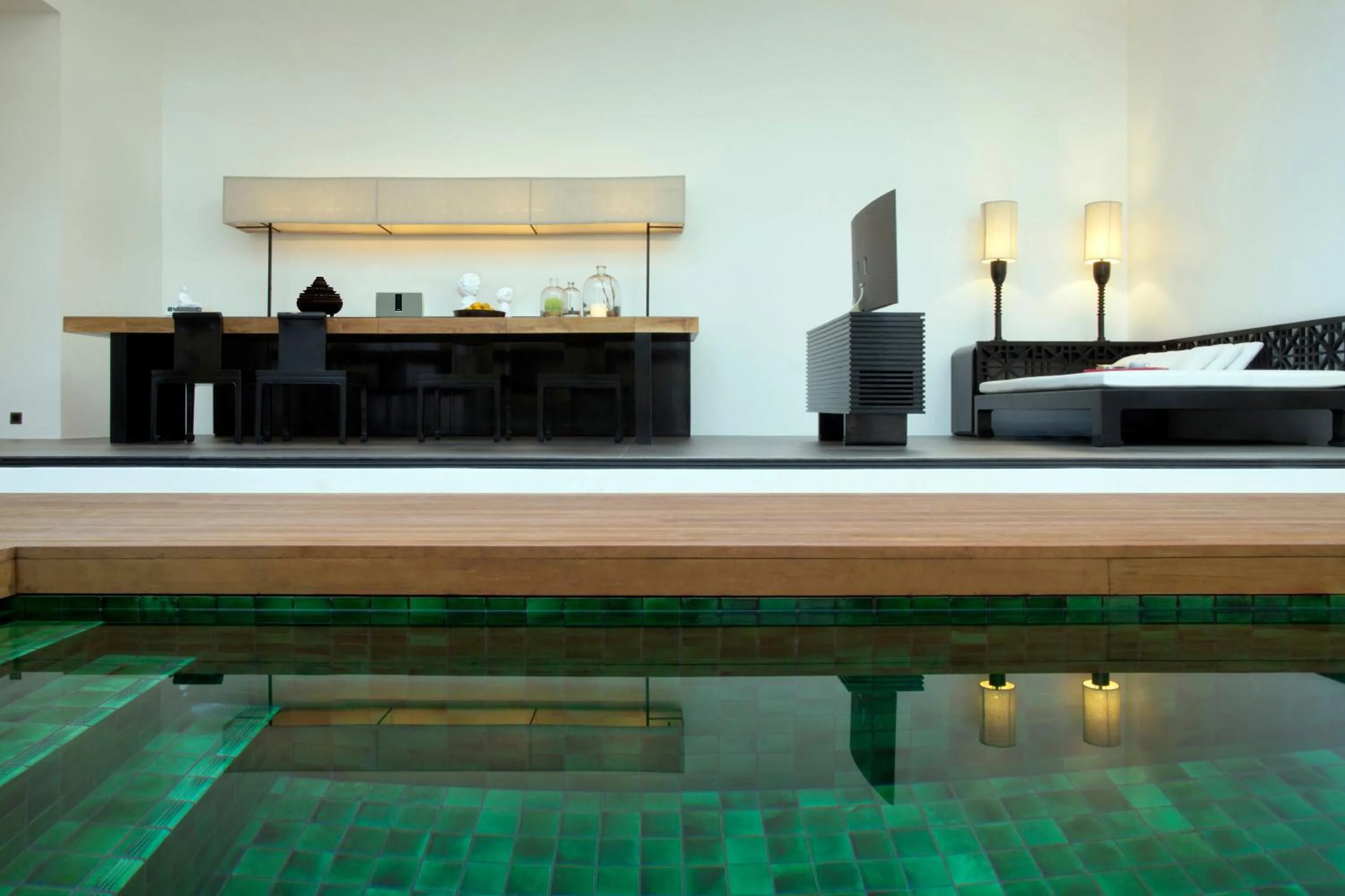 Living room in The Secret Pool Villas By The Library Koh Samui