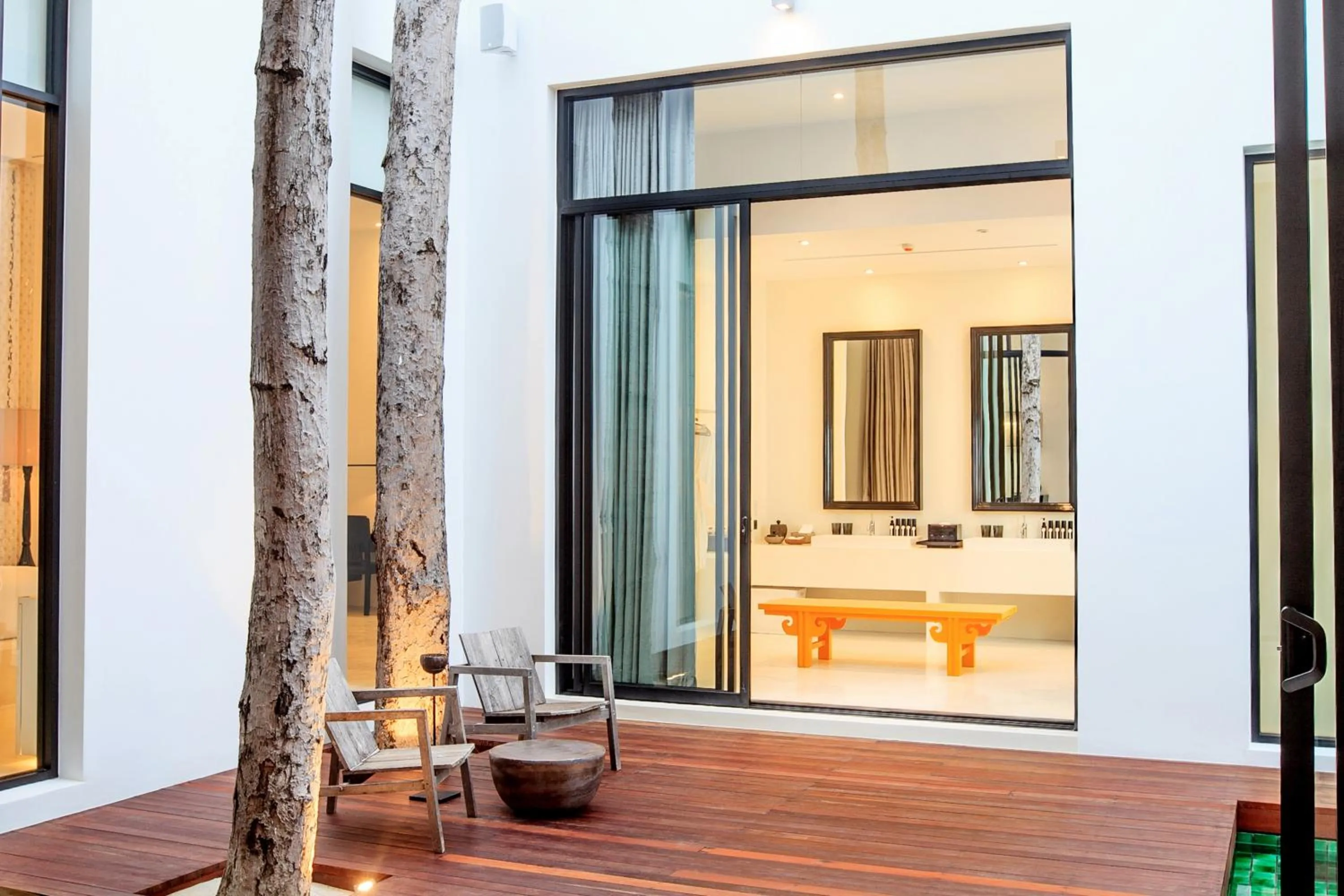 Patio in The Secret Pool Villas By The Library Koh Samui