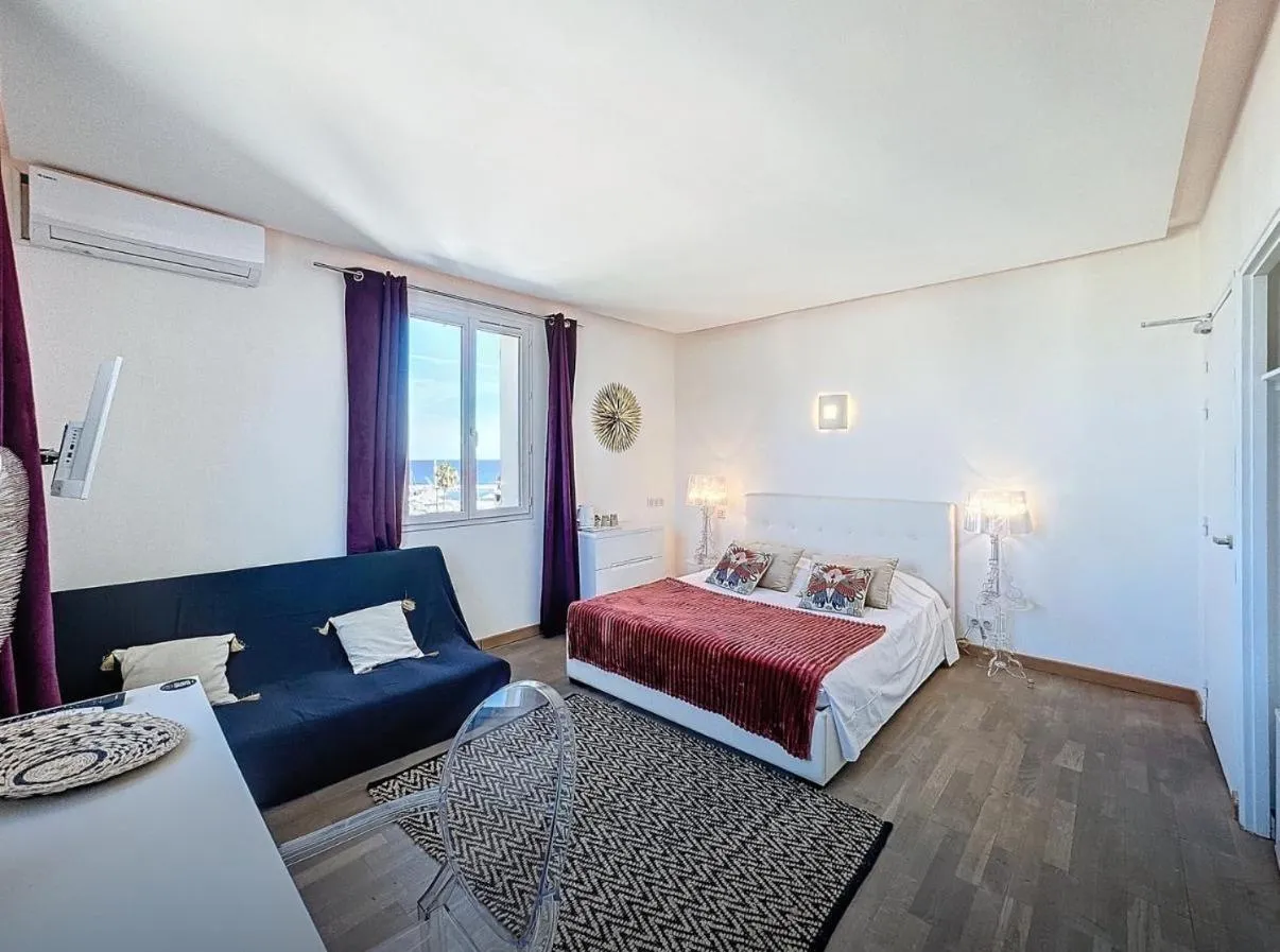 Bed in Hôtel Les 3 Terrasses