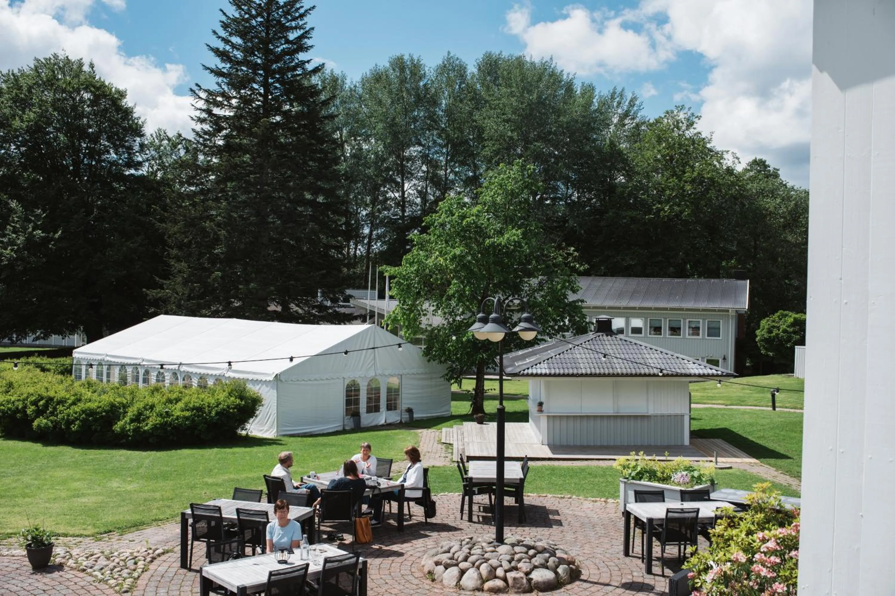 Patio in Aspenäs Herrgård