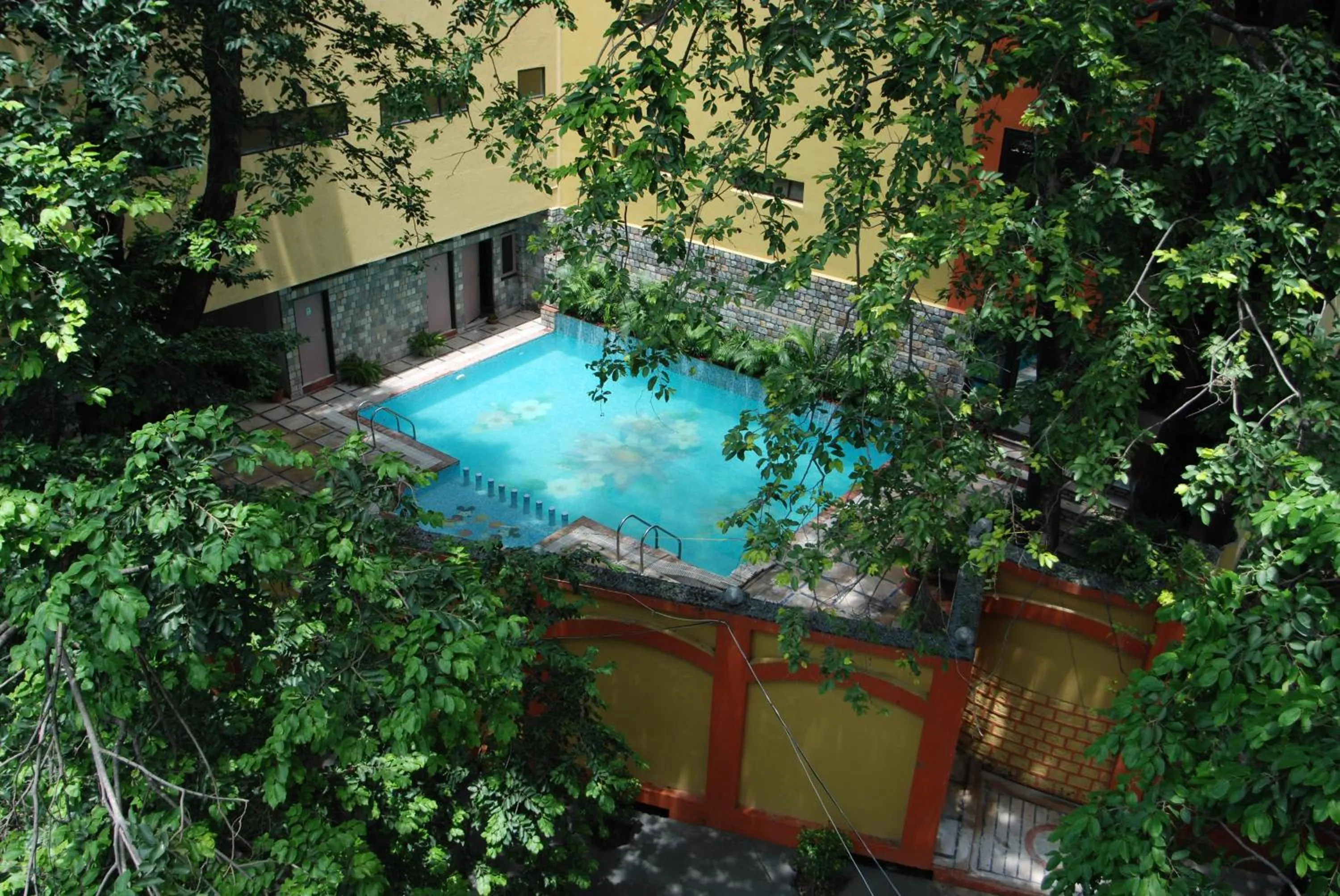 Pool view in Hotel Corbett Kingdom