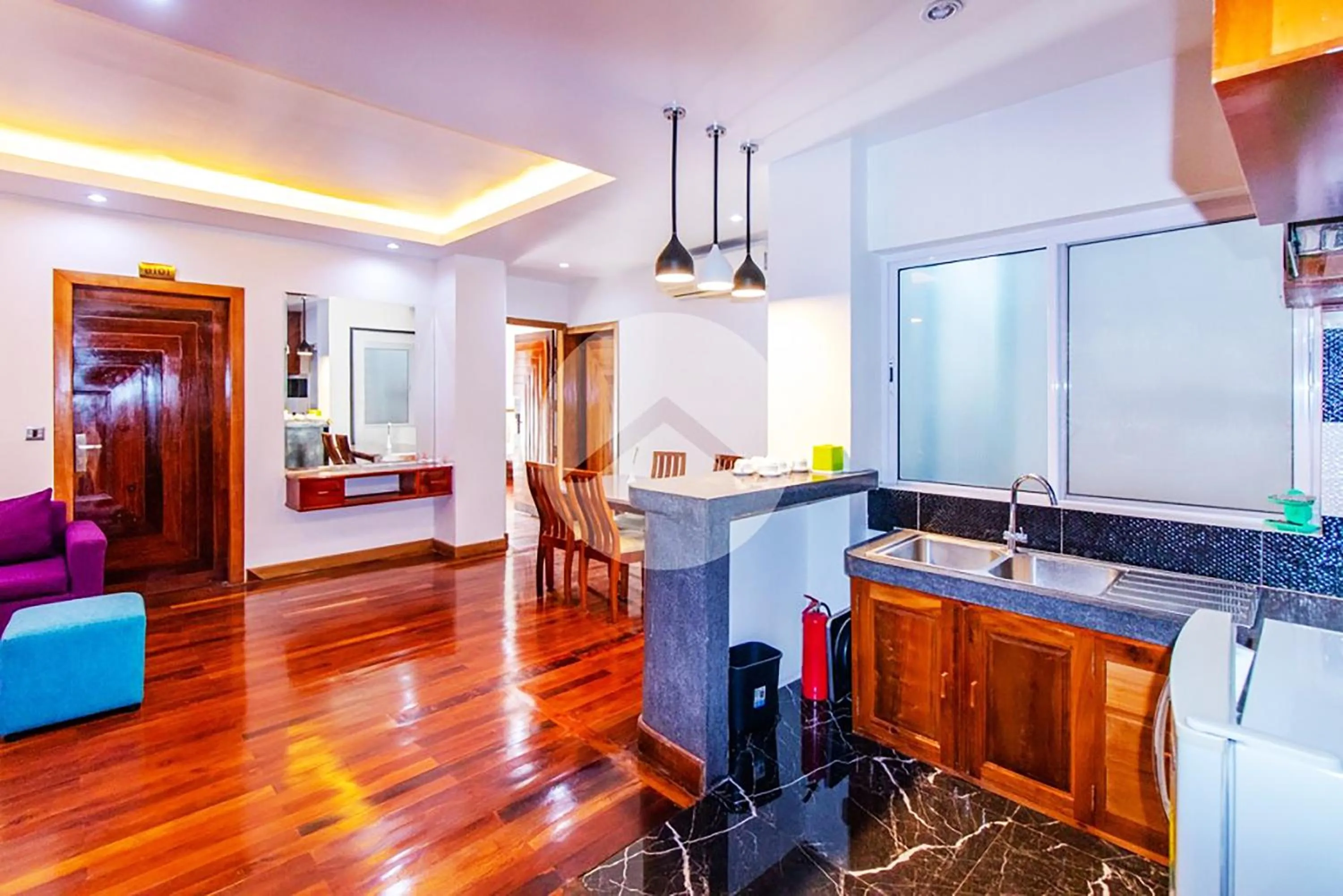 Living room in Zita Angkor Hotel