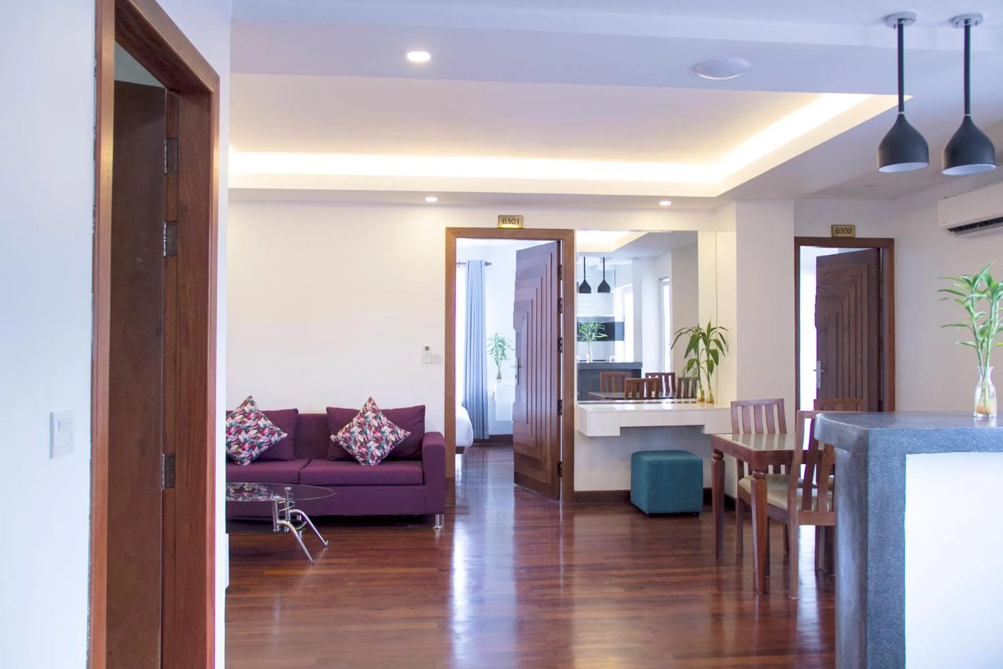 Living room in Zita Angkor Hotel