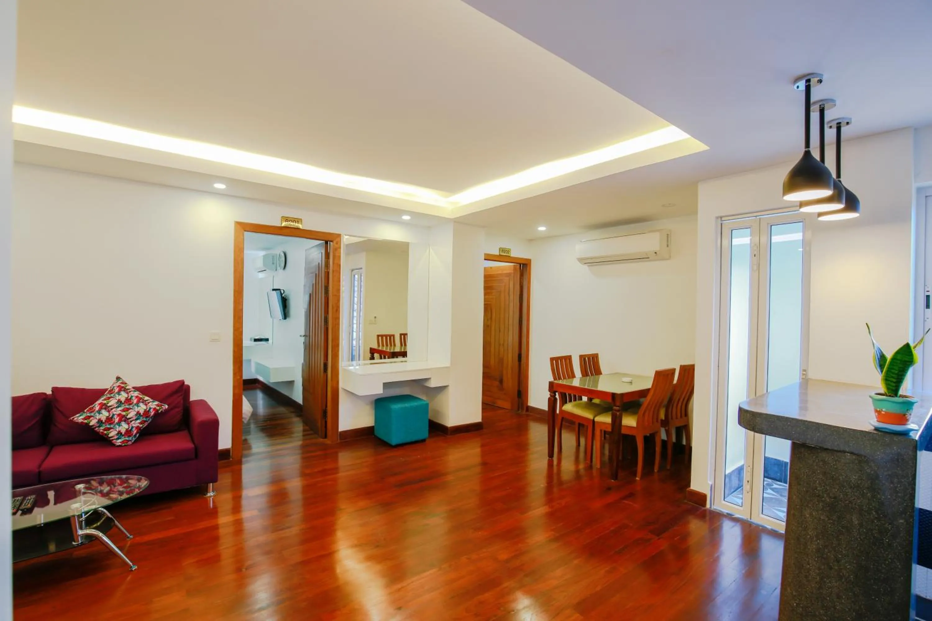 Living room in Zita Angkor Hotel