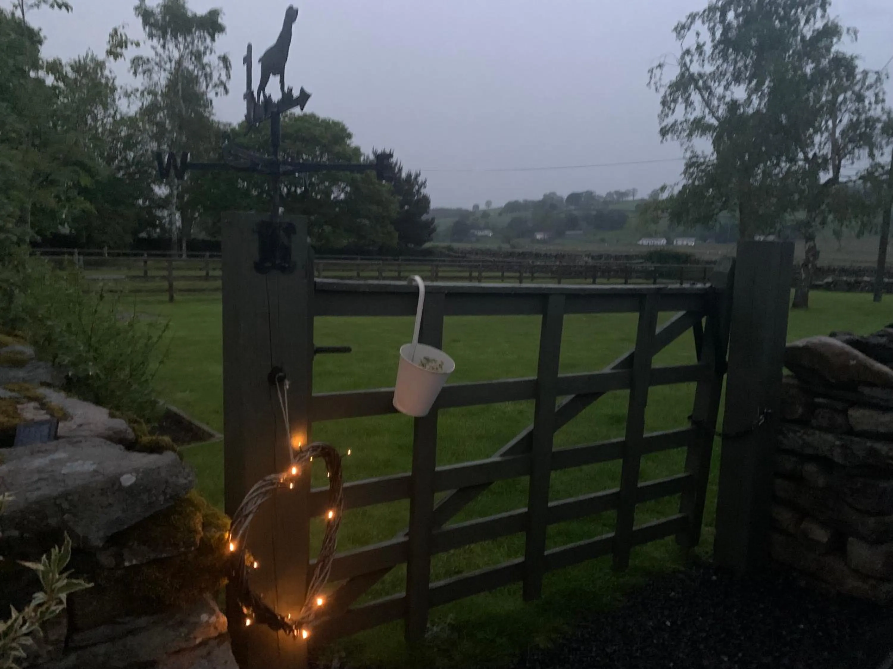 Garden view in Rosie's Barn