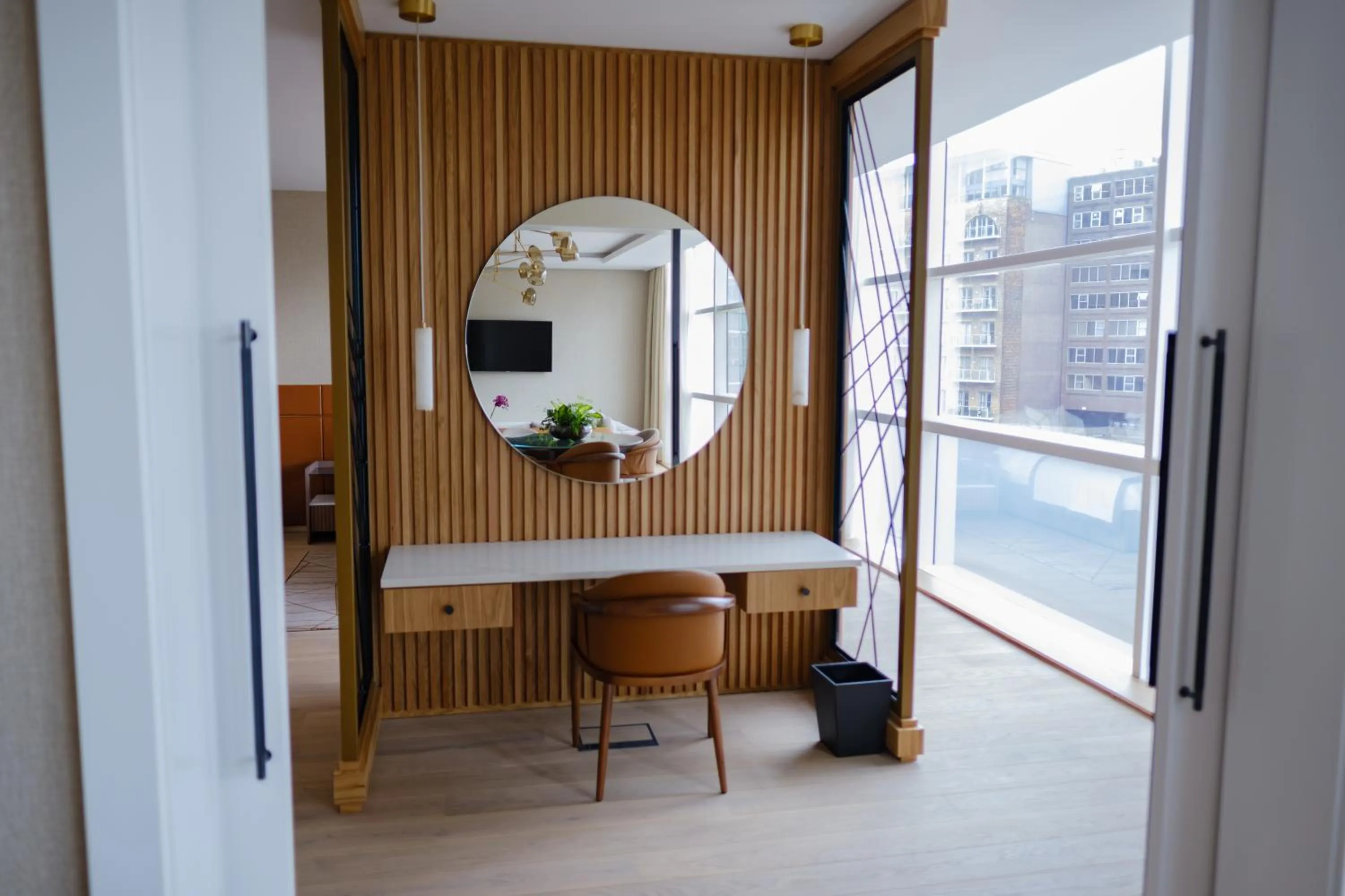 Seating area in The Lowry Hotel Manchester