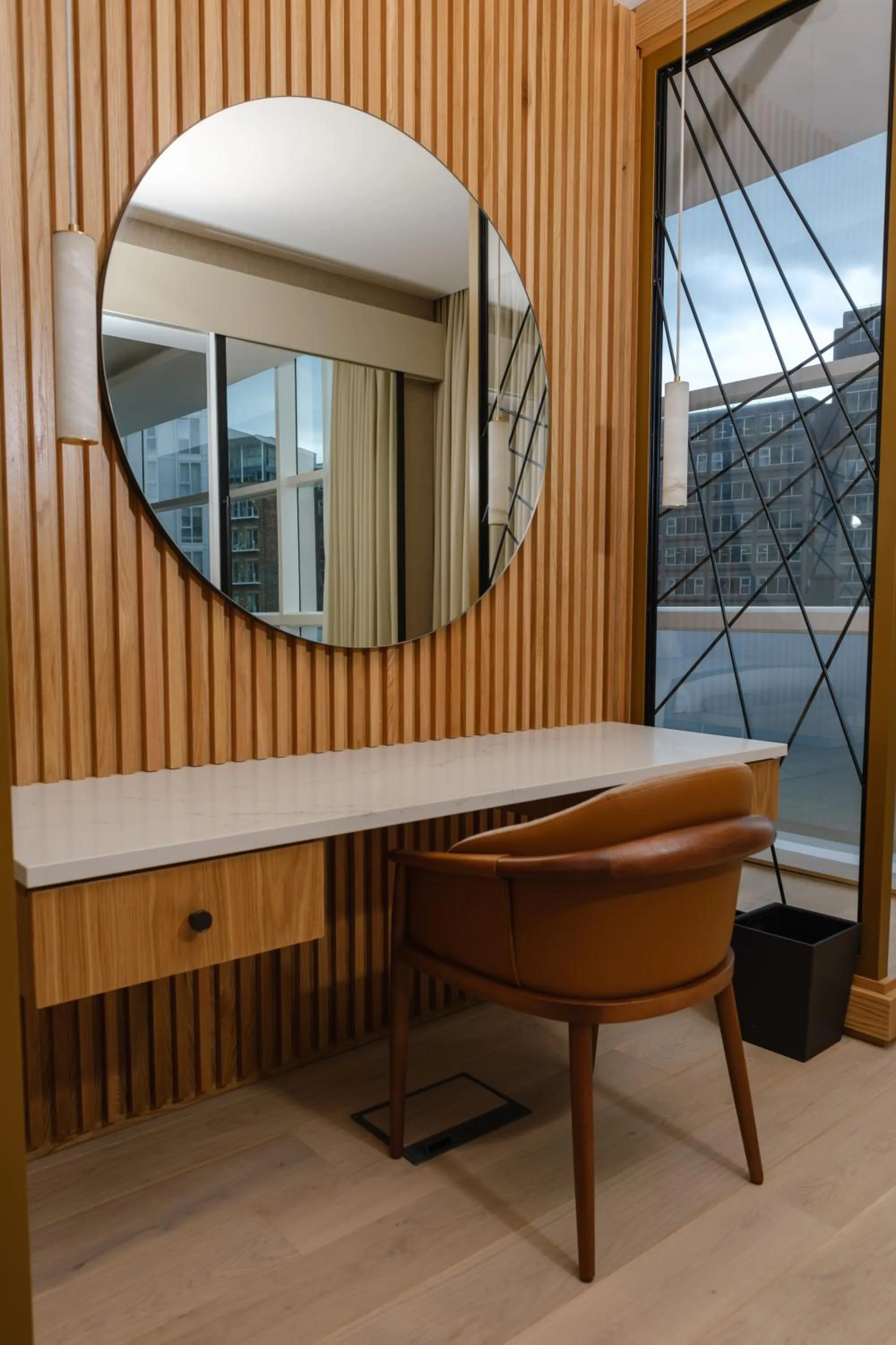 Seating area in The Lowry Hotel Manchester