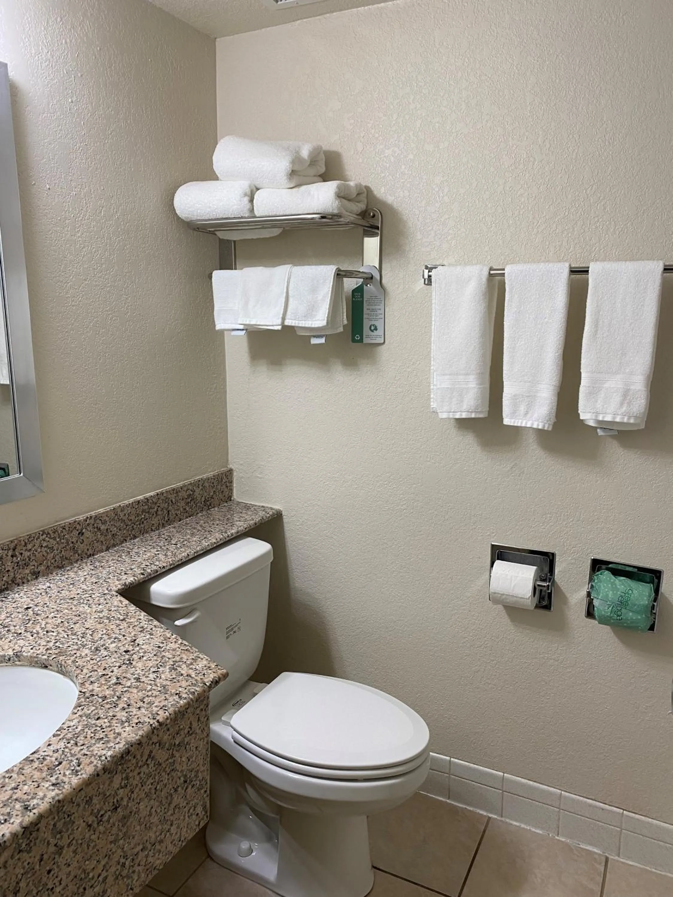 Bathroom in Travelodge by Wyndham Iowa City