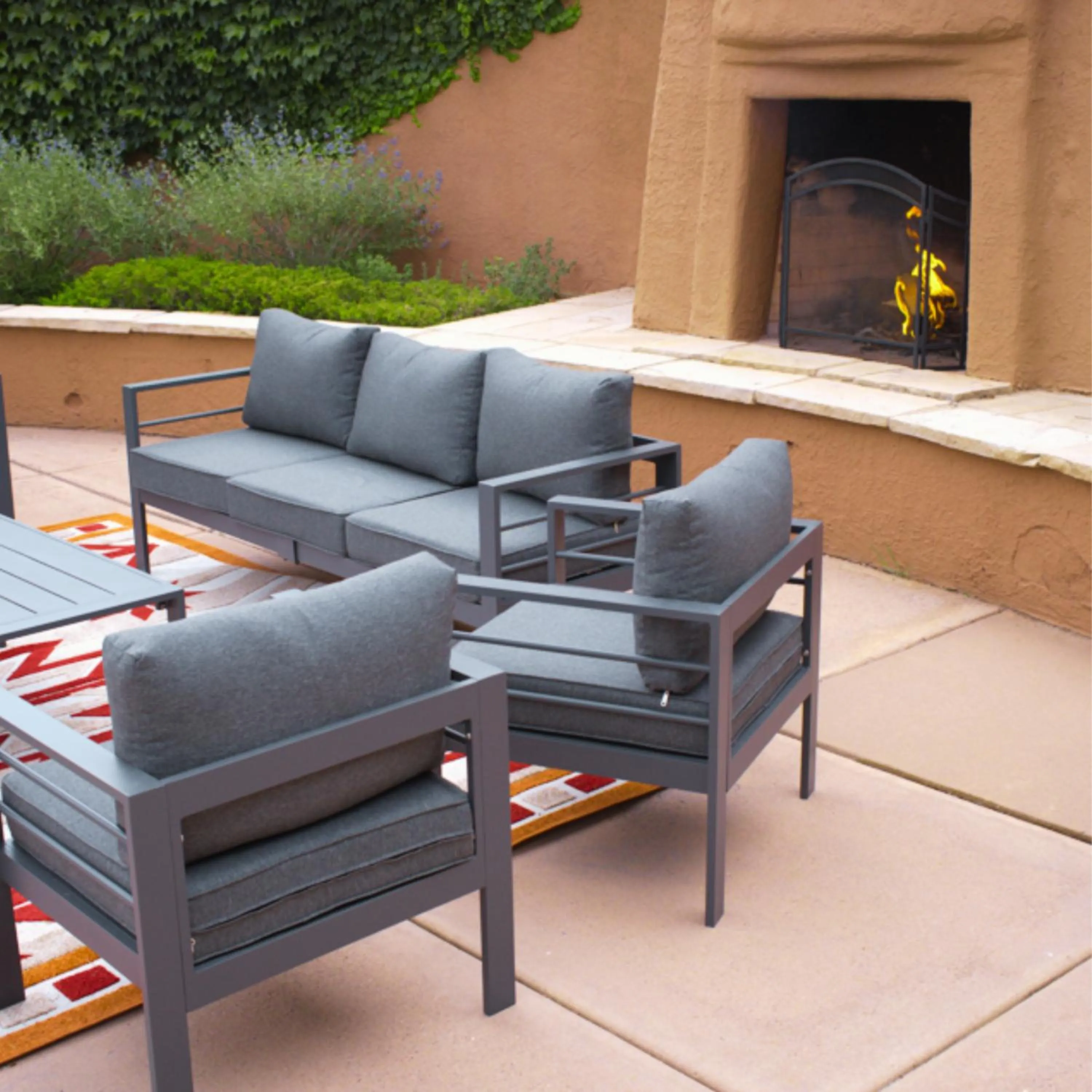 fireplace in Hotel Glorieta