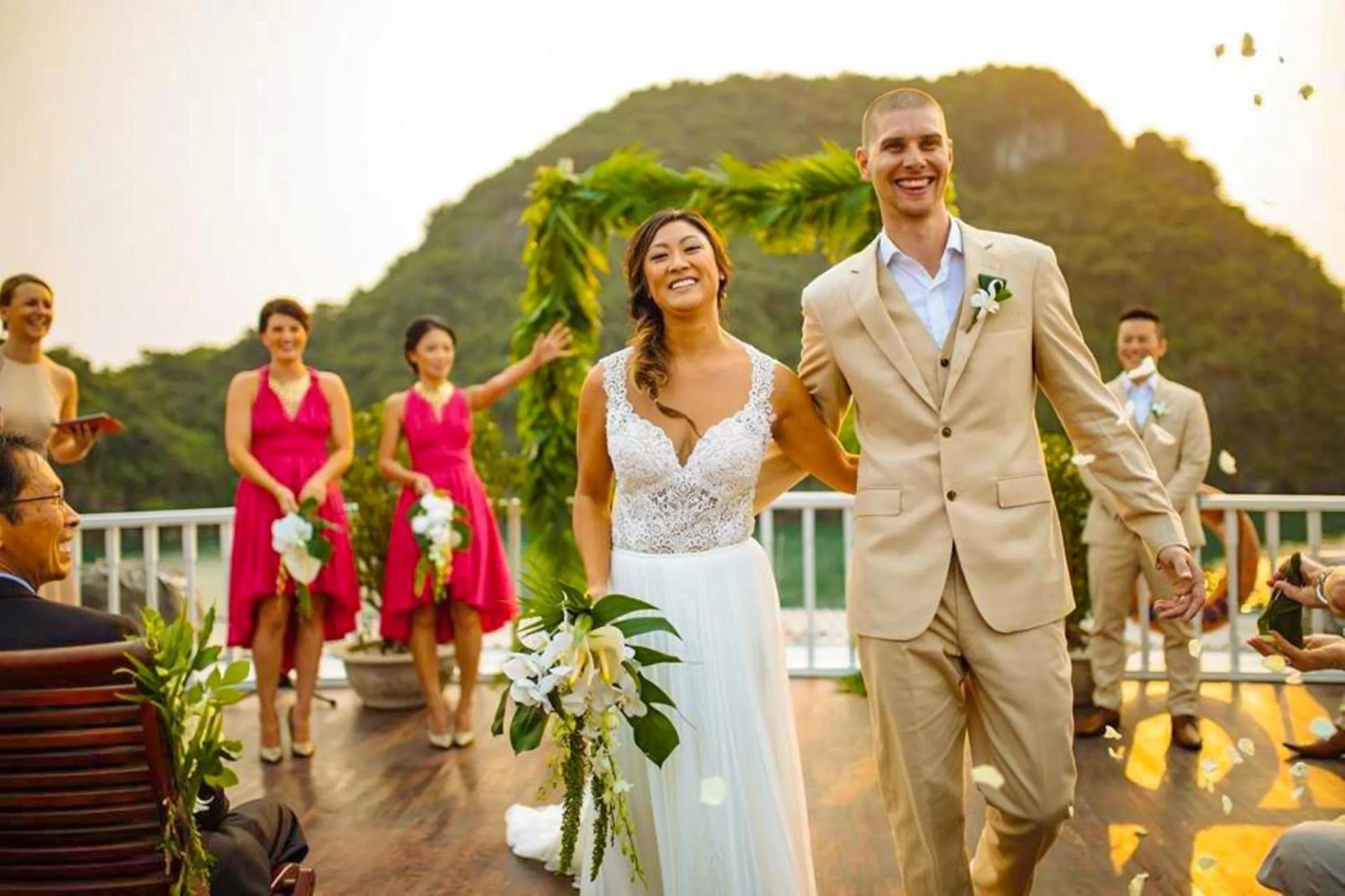 wedding in Indochina Sails Ha Long Bay